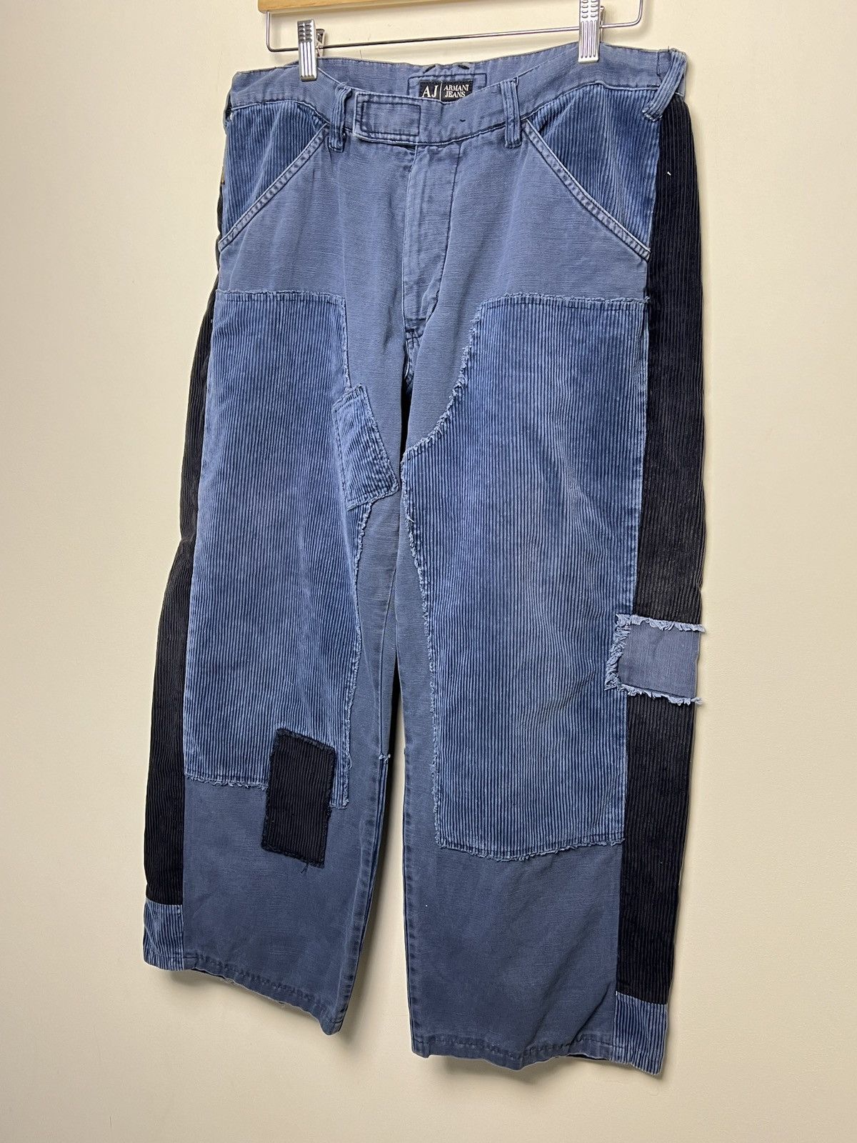 Giorgio Armani armani patchwork jumbo cord double knee pants kapital visvim Size US 32 / EU 48 - 6 Thumbnail