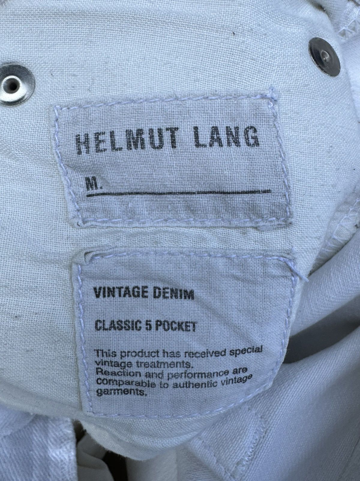 Helmut Lang Helmut Lang SS03 Painter Dirty White Classic 5 Pocket Denim Size US 30 / EU 46 - 15 Thumbnail