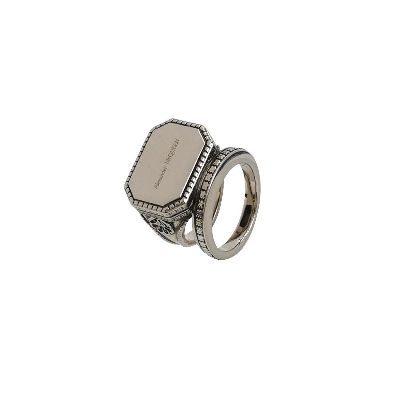 Alexander McQueen Alexander McQueen Logo Ring Size 17 -z2505 Size ONE SIZE - 1 Thumbnail