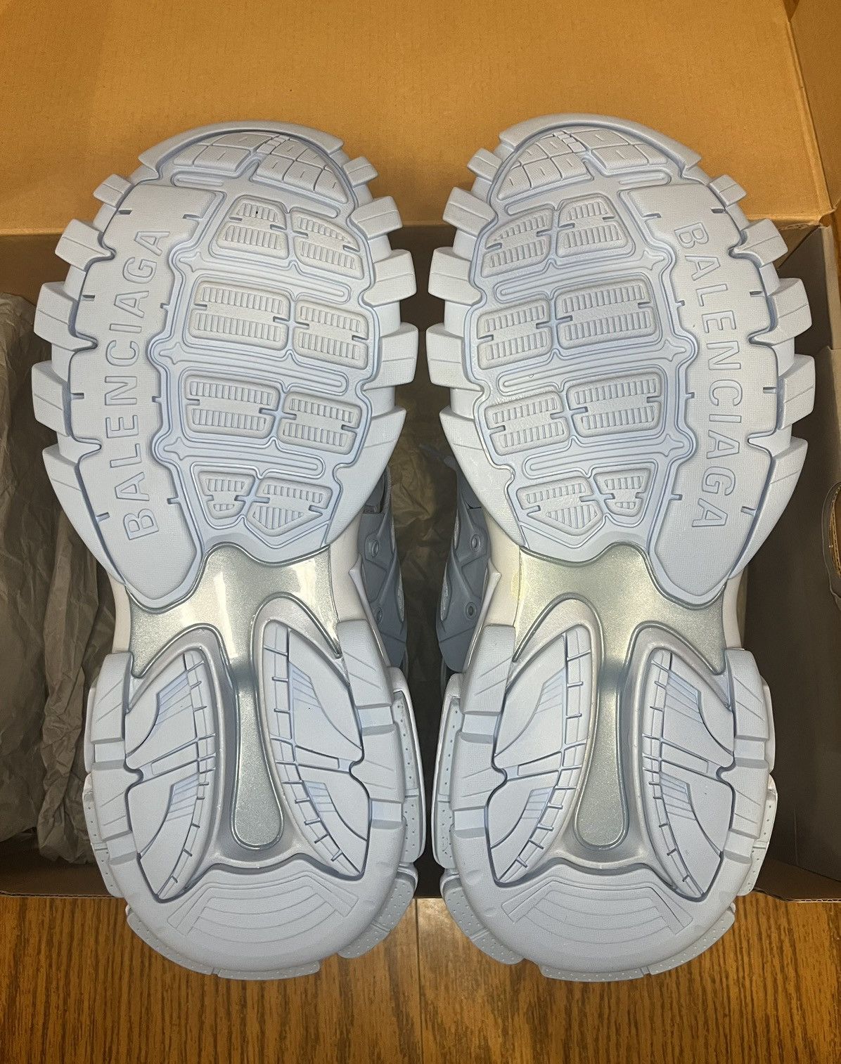 Balenciaga Balenciaga Track Sneaker (Metallic Light Blue) Size US 12 / EU 45 - 6 Thumbnail