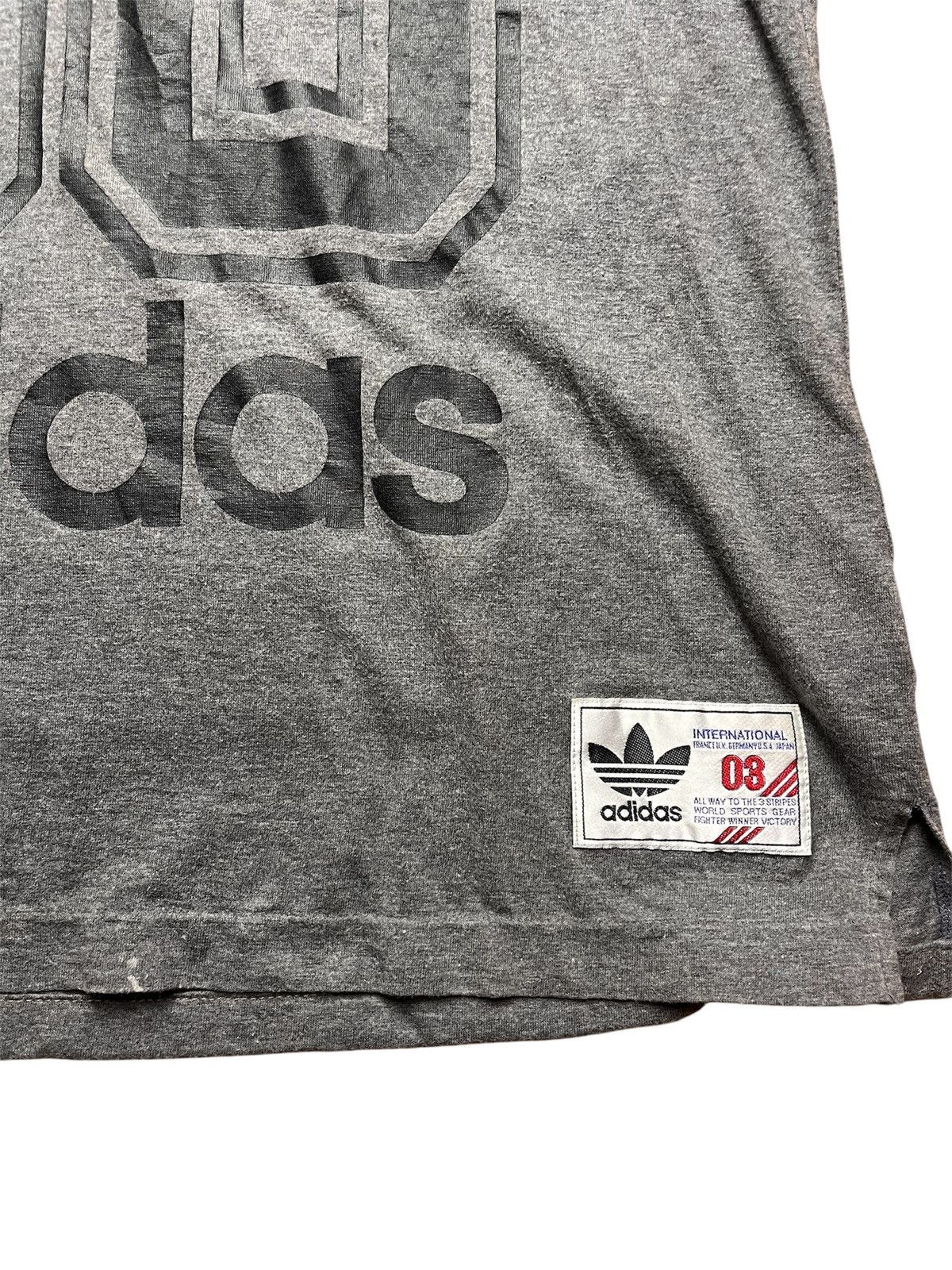 Adidas Vintage 90s Adidas t shirts hoodie Run DMc style Size US L / EU 52-54 / 3 - 4 Thumbnail