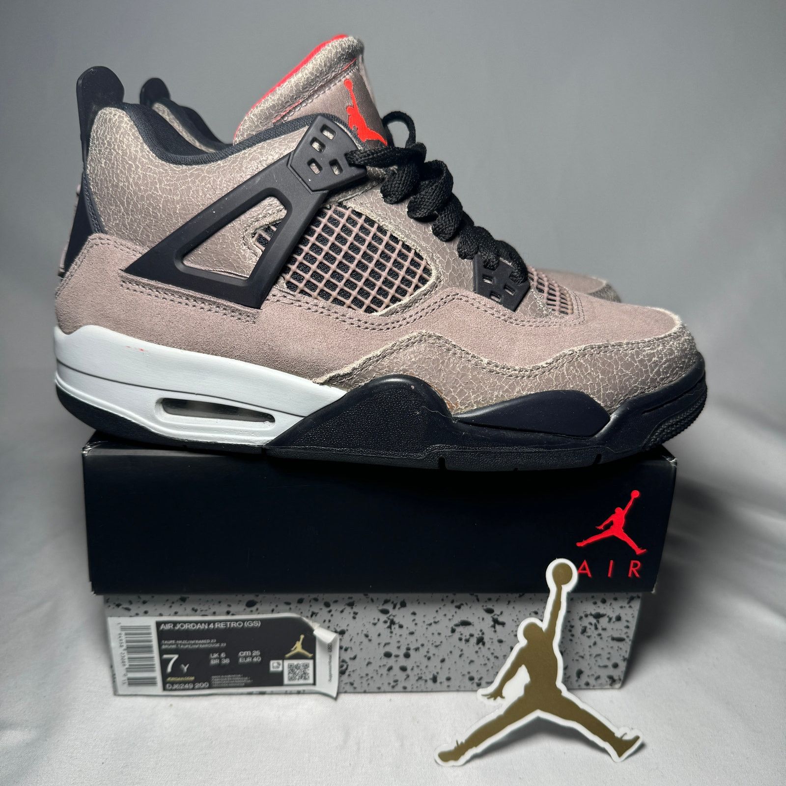 Jordan Brand × Nike Size 7 - Nike Air Jordan 4 Retro GS Taupe Haze Men's Shoes Size US 7 / EU 40 - 1 Thumbnail