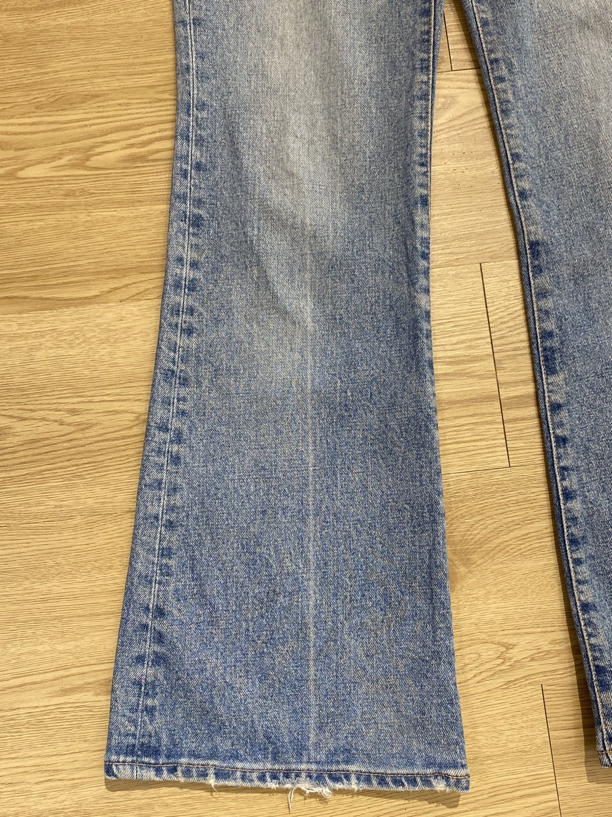 MOUSSY Moussy Acid Blue Wash Whiskers Style Flare Jeans Size US 26 / EU 42 - 7 Thumbnail
