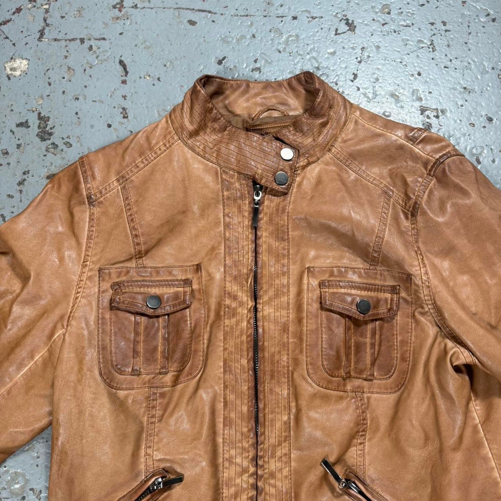 Other Studio m brown leather Jacket Size M / US 6-8 / IT 42-44 - 5 Thumbnail