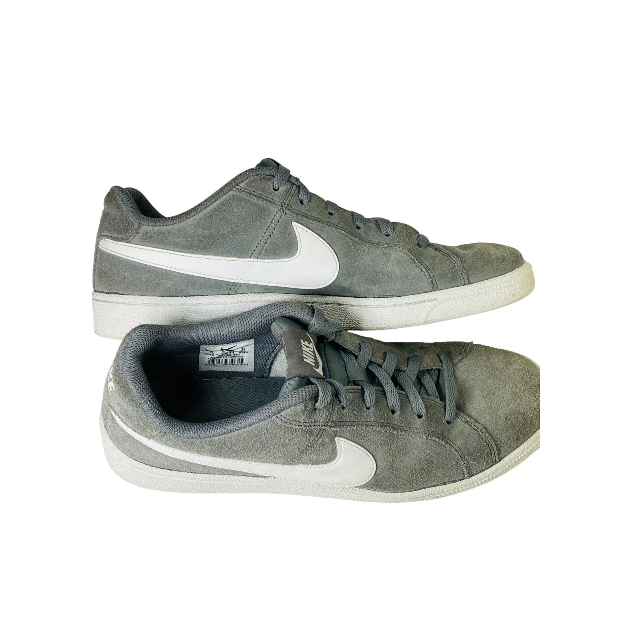 Nike Nike Gray Suede Sneakers Court Royal White Swoosh Men's Size Size US 10 / IT 40 - 4 Thumbnail