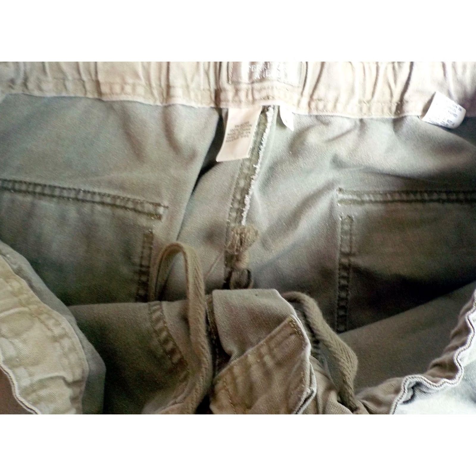 The Territory Ahead VINTAGE Territory Ahead Men's Elastic Waist/Drawstring Canvas Pants Green Cotton XL 36 Inseam 31 Cargo Pockets Size US 36 / EU 52 - 4 Thumbnail