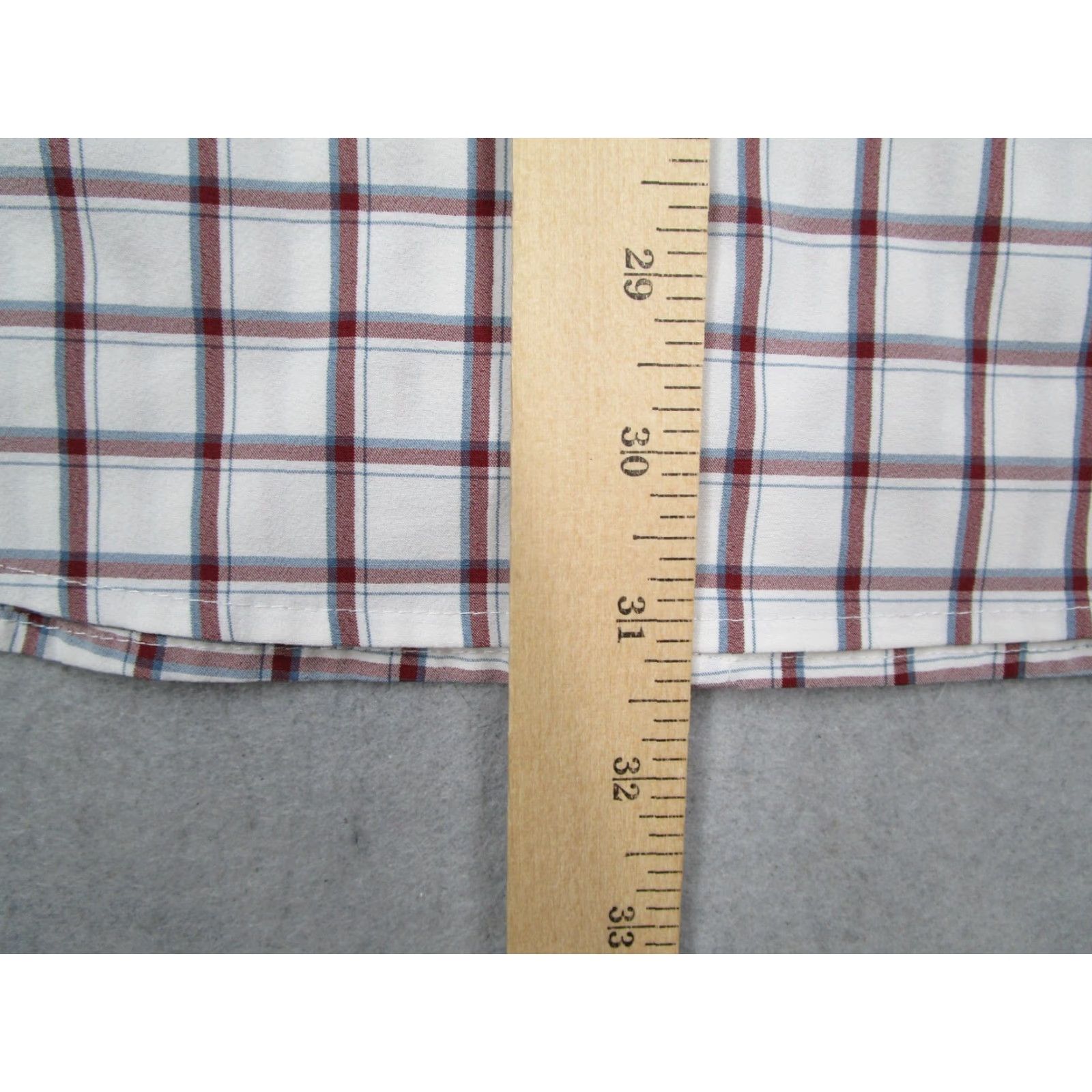 Mizzen+Main Mizzen+Main Shirt Mens Large Red Check Trim Fit Button-Up Long Sleeve Classic Casual Workwear Size US L / EU 52-54 / 3 - 7 Thumbnail