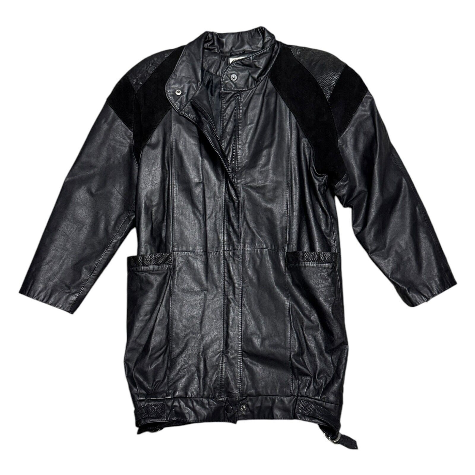 G-III STUNNING Vintage 90s G-III 100% GENUINE LEATHER Coat Small Size S / US 4 / IT 40 - 1 Thumbnail