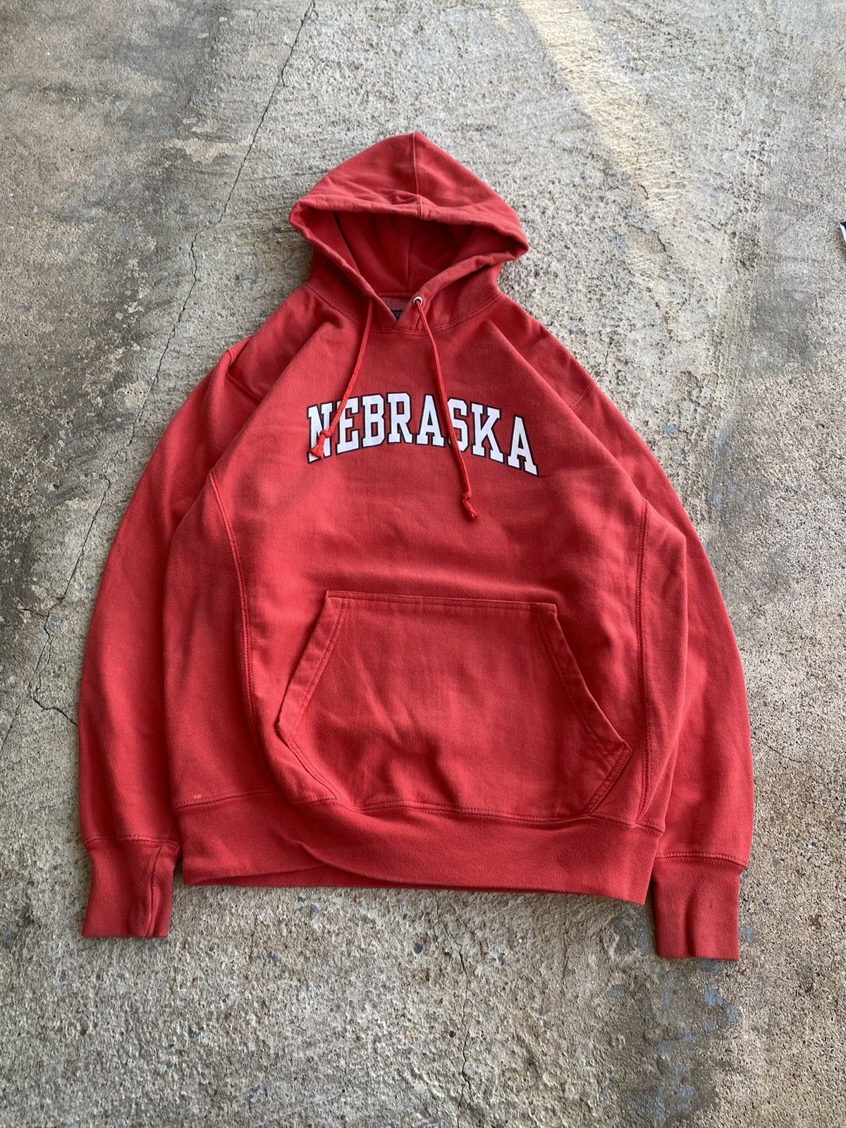 Champion × Vintage Vintage Y2K Nebraska Cornhuskers College Red Hoodie Size US S / EU 44-46 / 1 - 1 Thumbnail