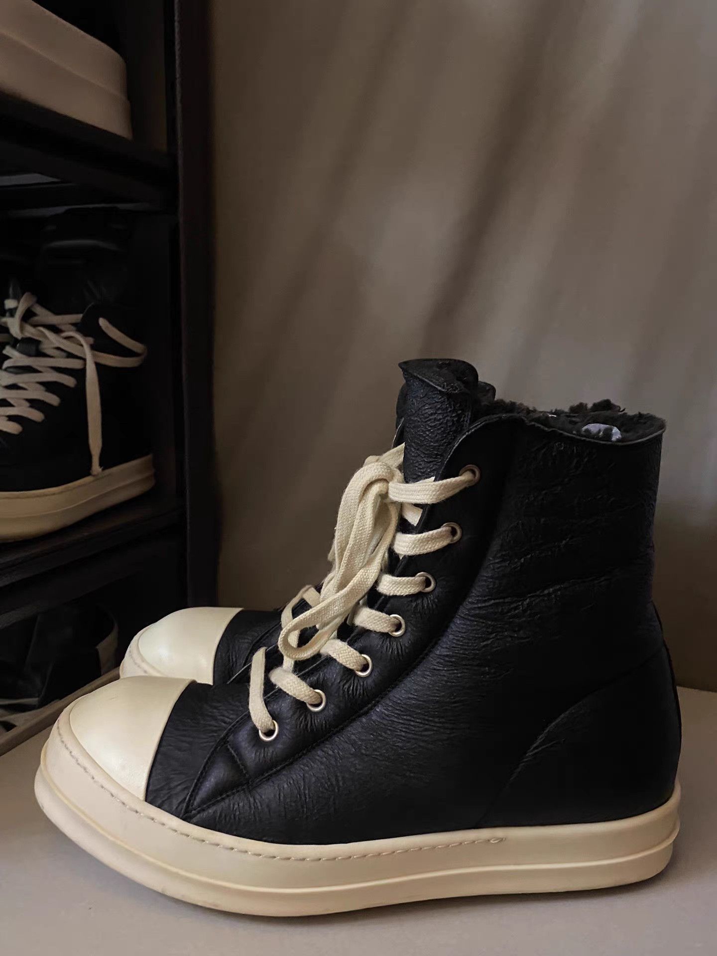 Rick Owens rick owens mainline shearling Converse Size US 10 / EU 43 - 1 Thumbnail