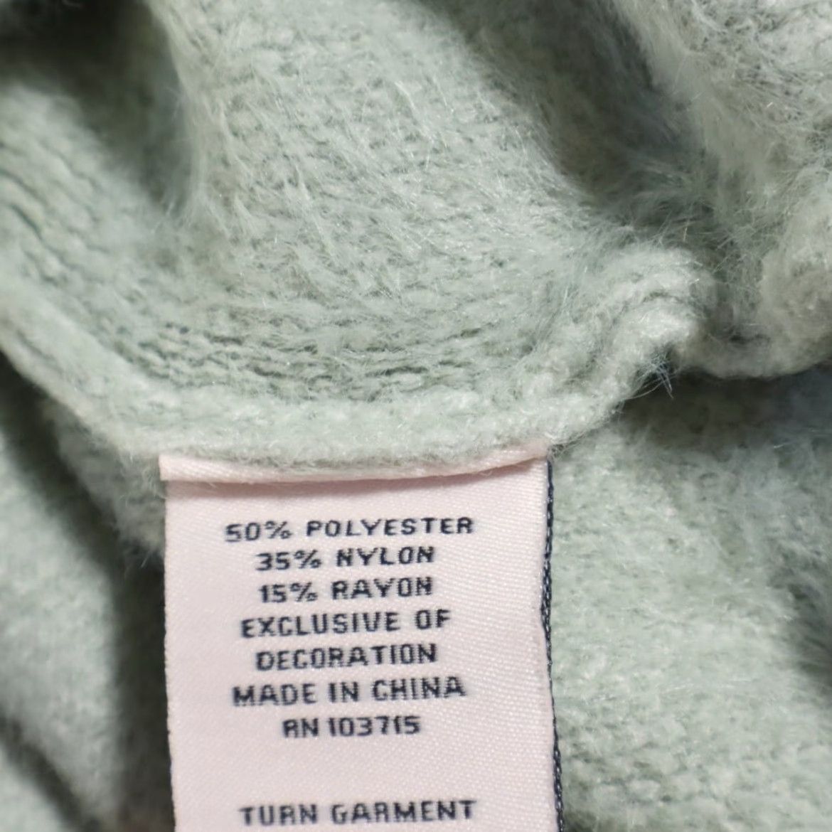 Nanette Lepore Nanette Lepore Cozy Flower Carm Crewneck Solid Long Sleeve Sage Women's L Sweater Shirt Size L / US 10 / IT 46 - 8 Thumbnail