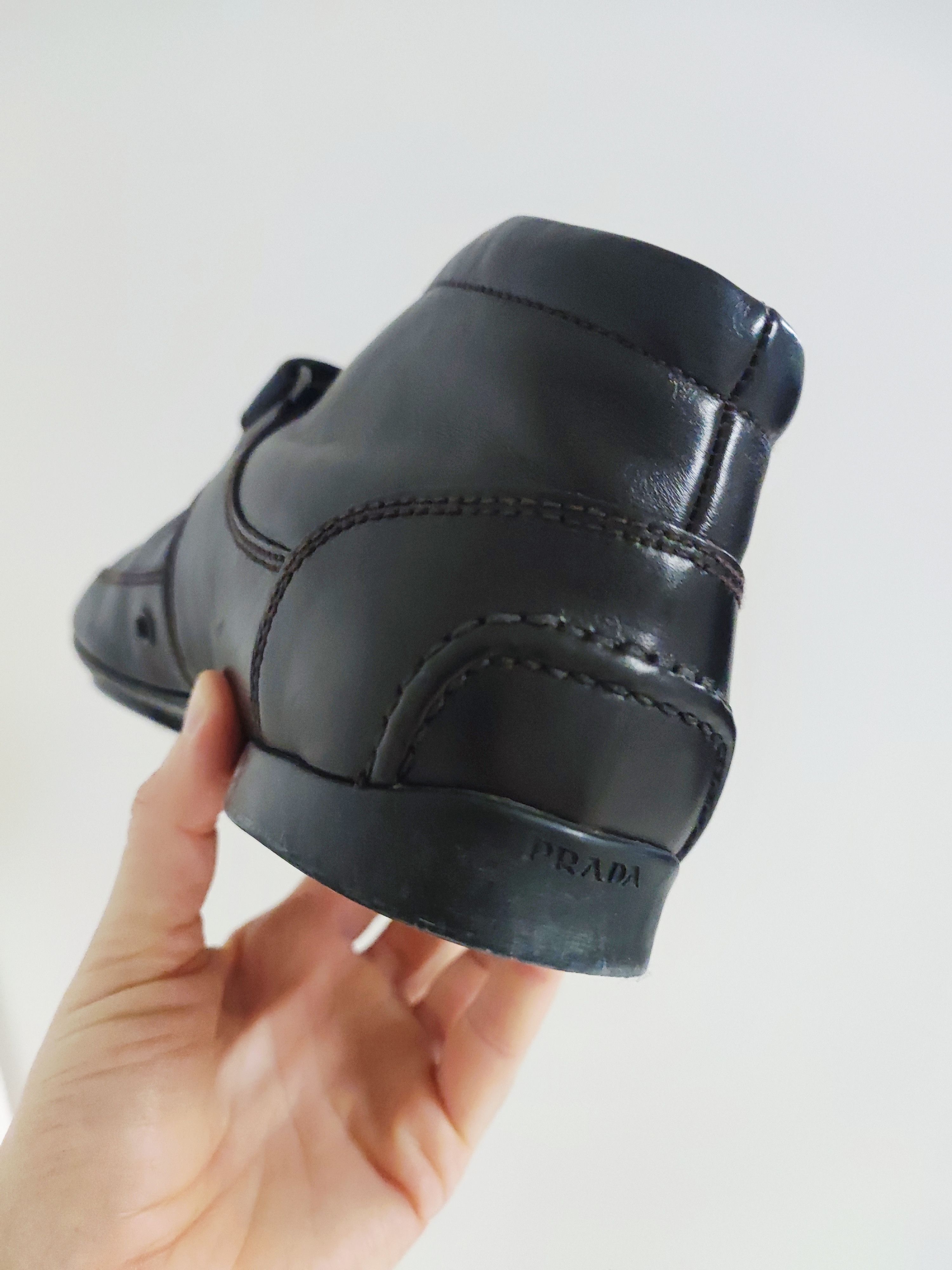 Prada Prada Leather brown Ankle Boots – Size 5.5 (39) Size US 6 / EU 39 - 2 Thumbnail