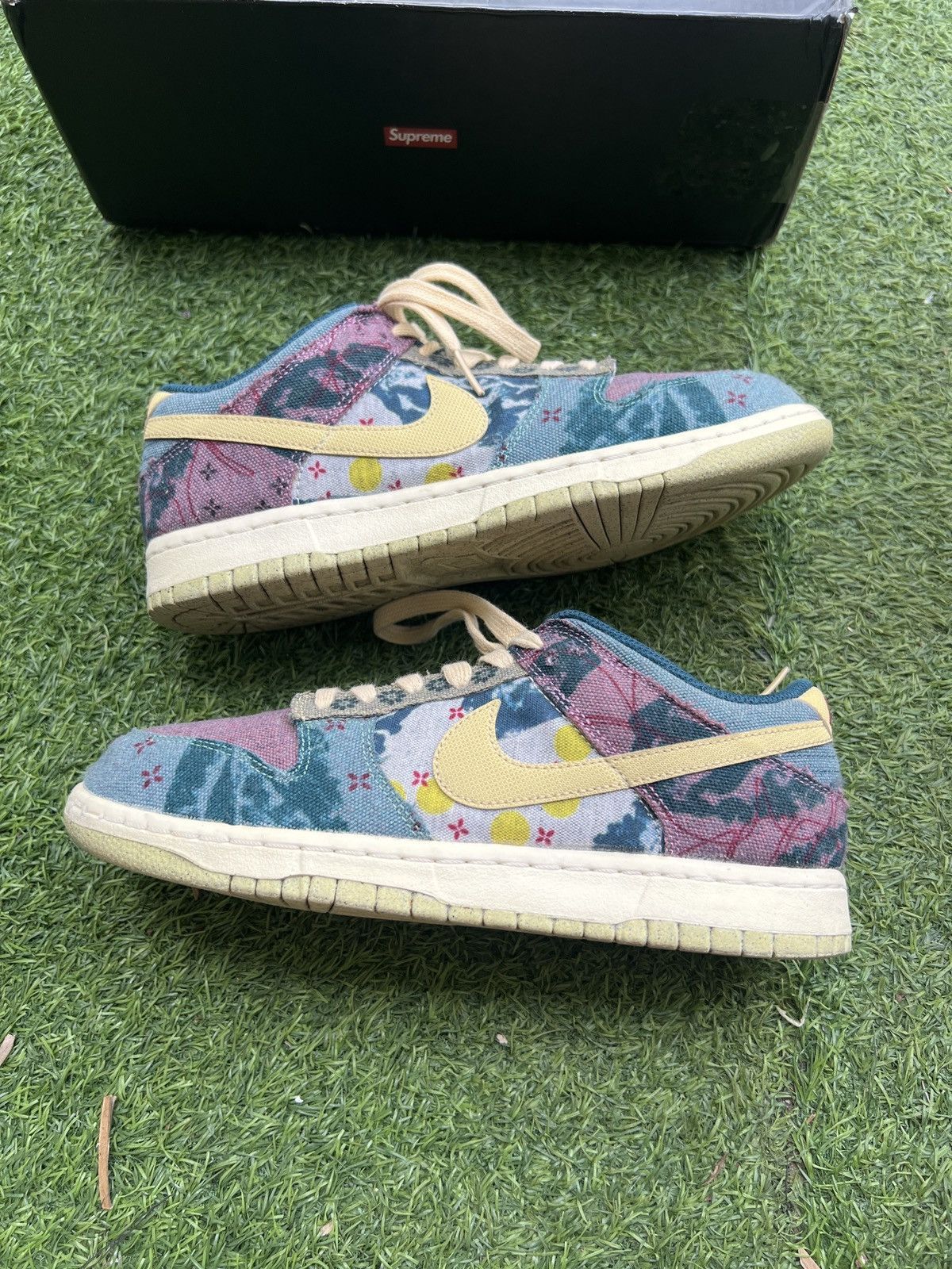 Nike 🍋Nike Dunk Low 'Community Garden' CZ9747-900 Size US 8 / EU 41 - 2 Thumbnail