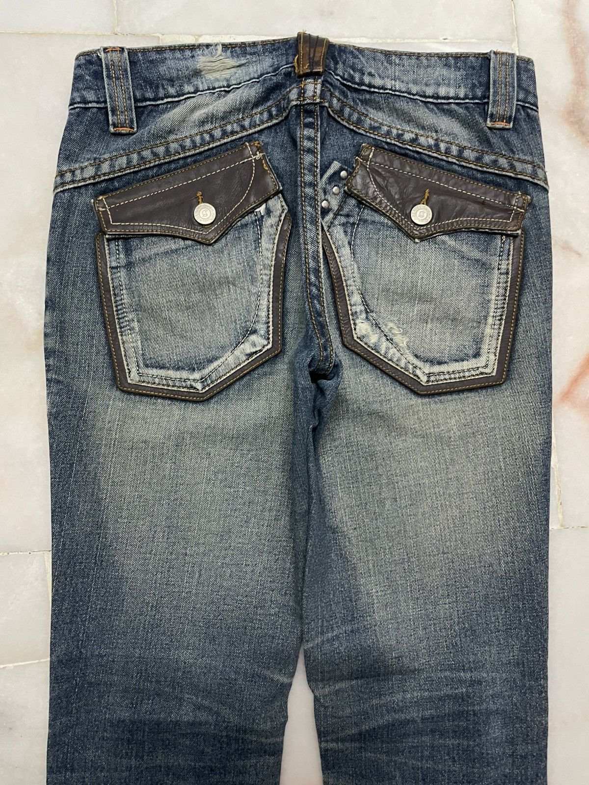 Japanese Brand 💥Flared💥90s Japanese Bushpants Mudwash Sick Distress Bootcut Size 28" / US 6 / IT 42 - 12 Thumbnail