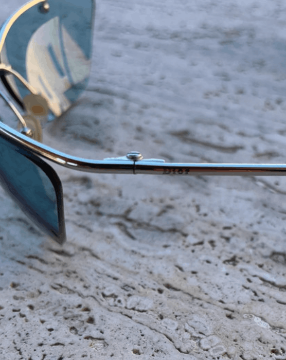 Dior × John Galliano × Vintage Christian Dior Sunglasses Flash Pop Shield Vintage Size ONE SIZE - 4 Thumbnail