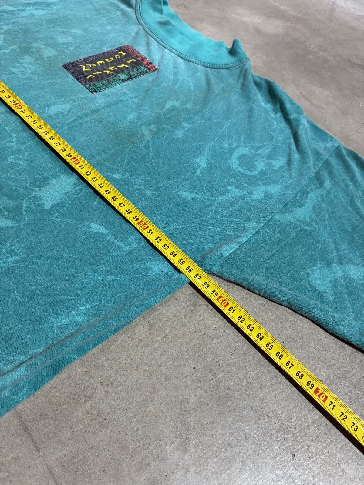 Adidas Vintage Adidas Take Off Ethnic Mineral Wash T Shirt Teal 90s Size US M / EU 48-50 / 2 - 12 Thumbnail