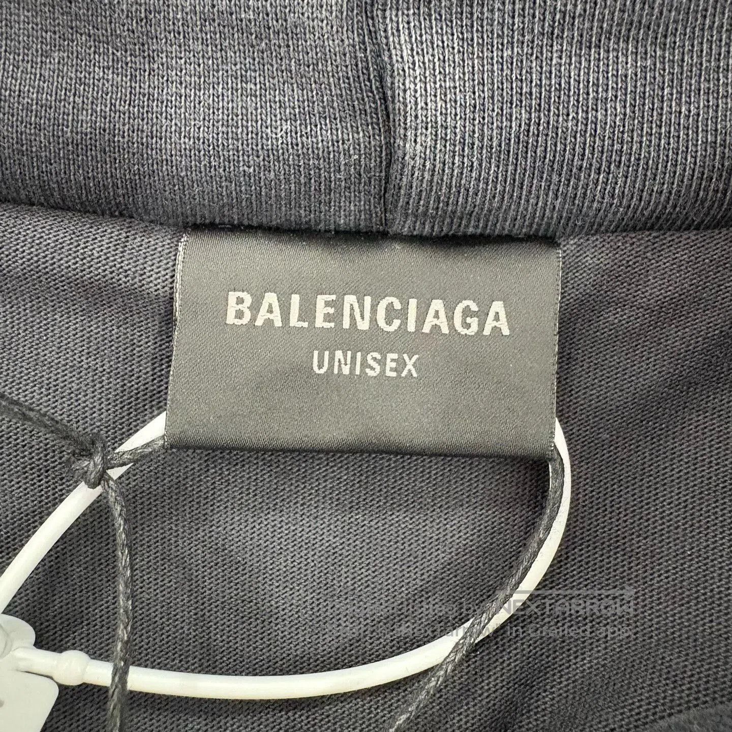 Balenciaga balenciaga distressed black hoodie size L. Size US L / EU 52-54 / 3 - 3 Thumbnail