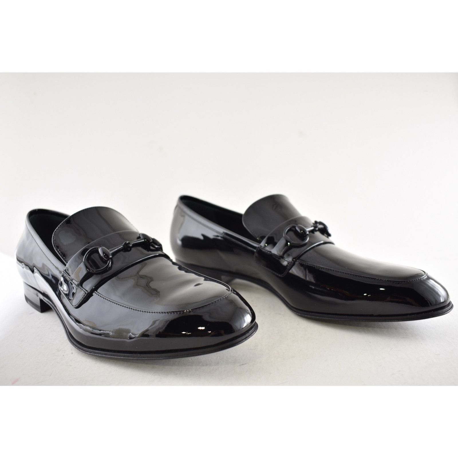 Gucci Gucci Mens Ed Black Patent Leather Horsebit Loafer US 14 Size US 14 / EU 47 - 4 Thumbnail