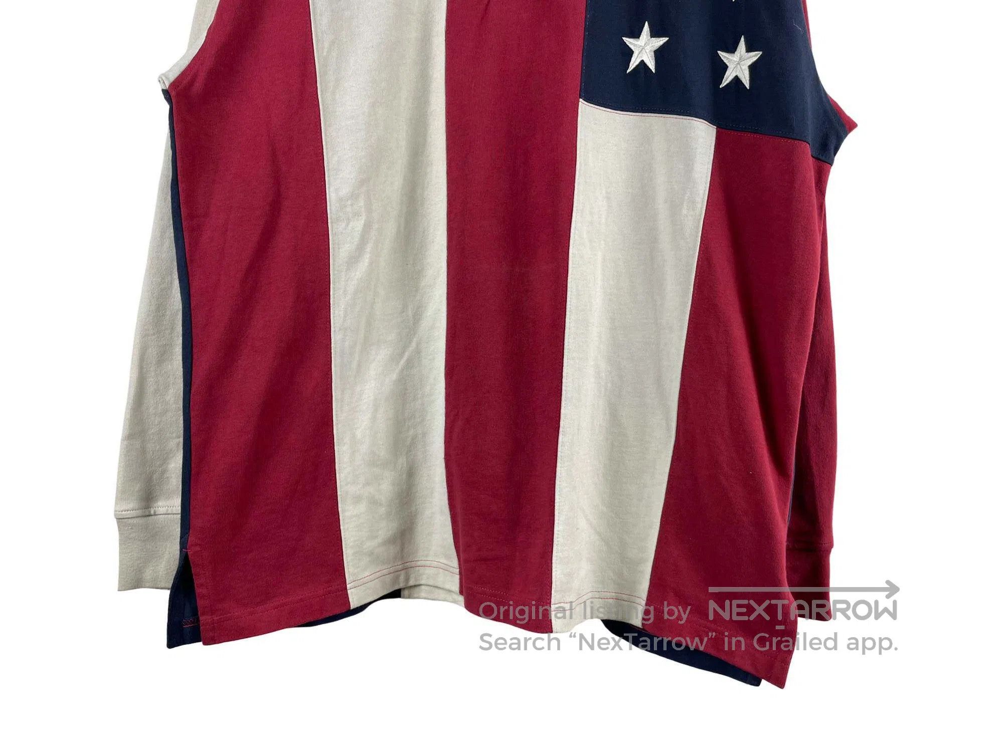 Tommy Hilfiger TOMMY HILFIGER Flag Striped Color Block Long Sleeve Size US M / EU 48-50 / 2 - 4 Thumbnail