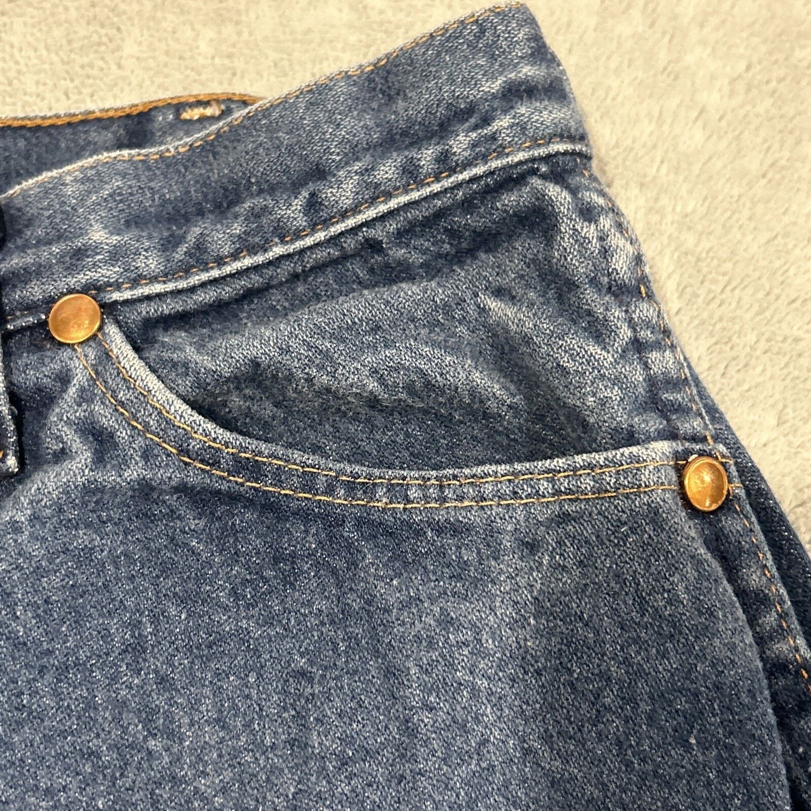 Wrangler Wrangler USA Made Straight Jeans Womens 13 31x34 12MWZG Size 31" - 6 Thumbnail