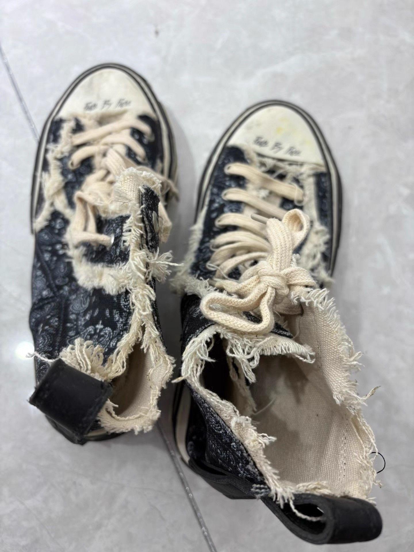 xVESSEL xVESSEL Paisley High-Top Canvas Shoes K29 Size US 10 / EU 43 - 2 Thumbnail
