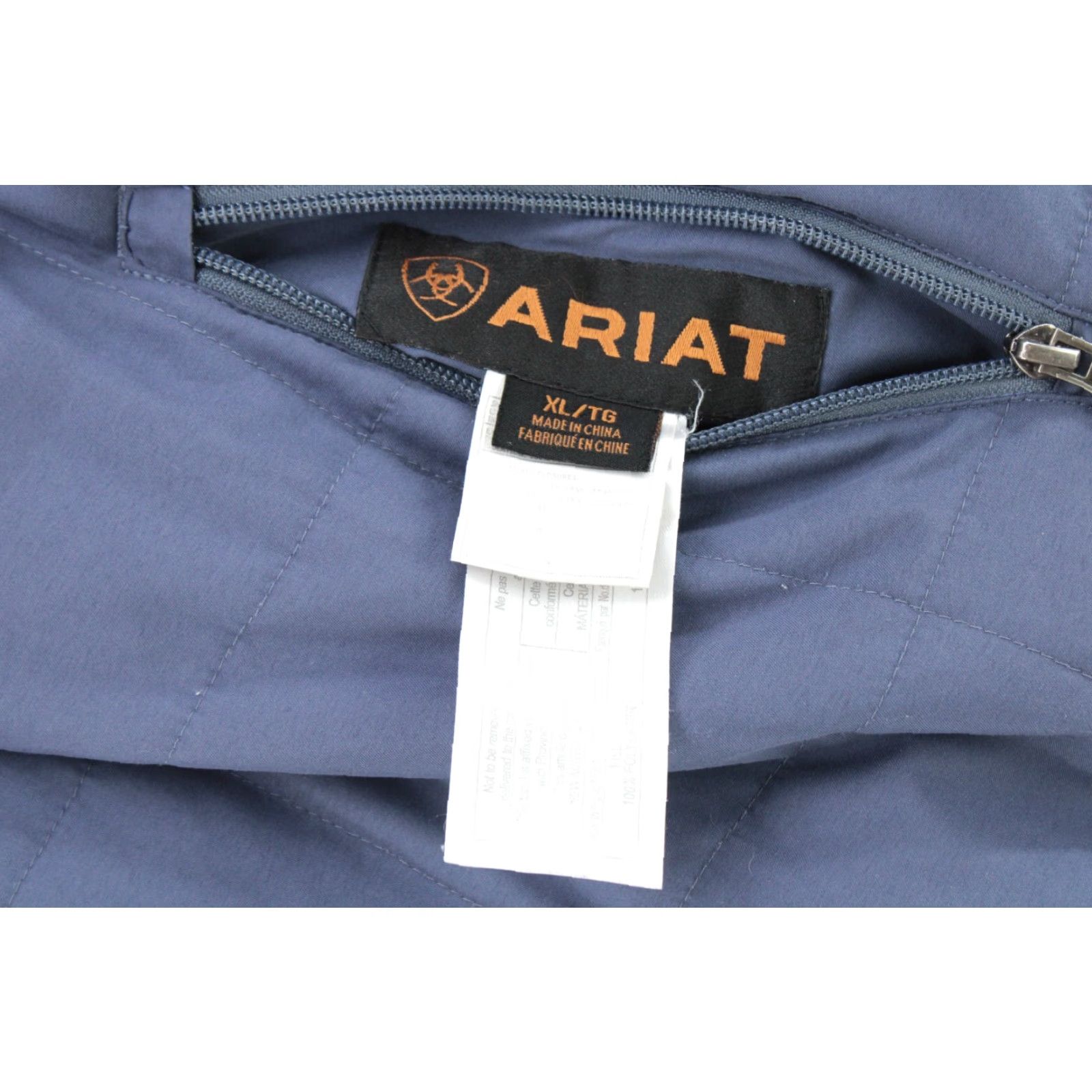 Ariat Ariat Reversible Puffer Vest Mens XL Blue Soft Shell Full Zip Performance Vest Size US XL / EU 56 / 4 - 6 Thumbnail