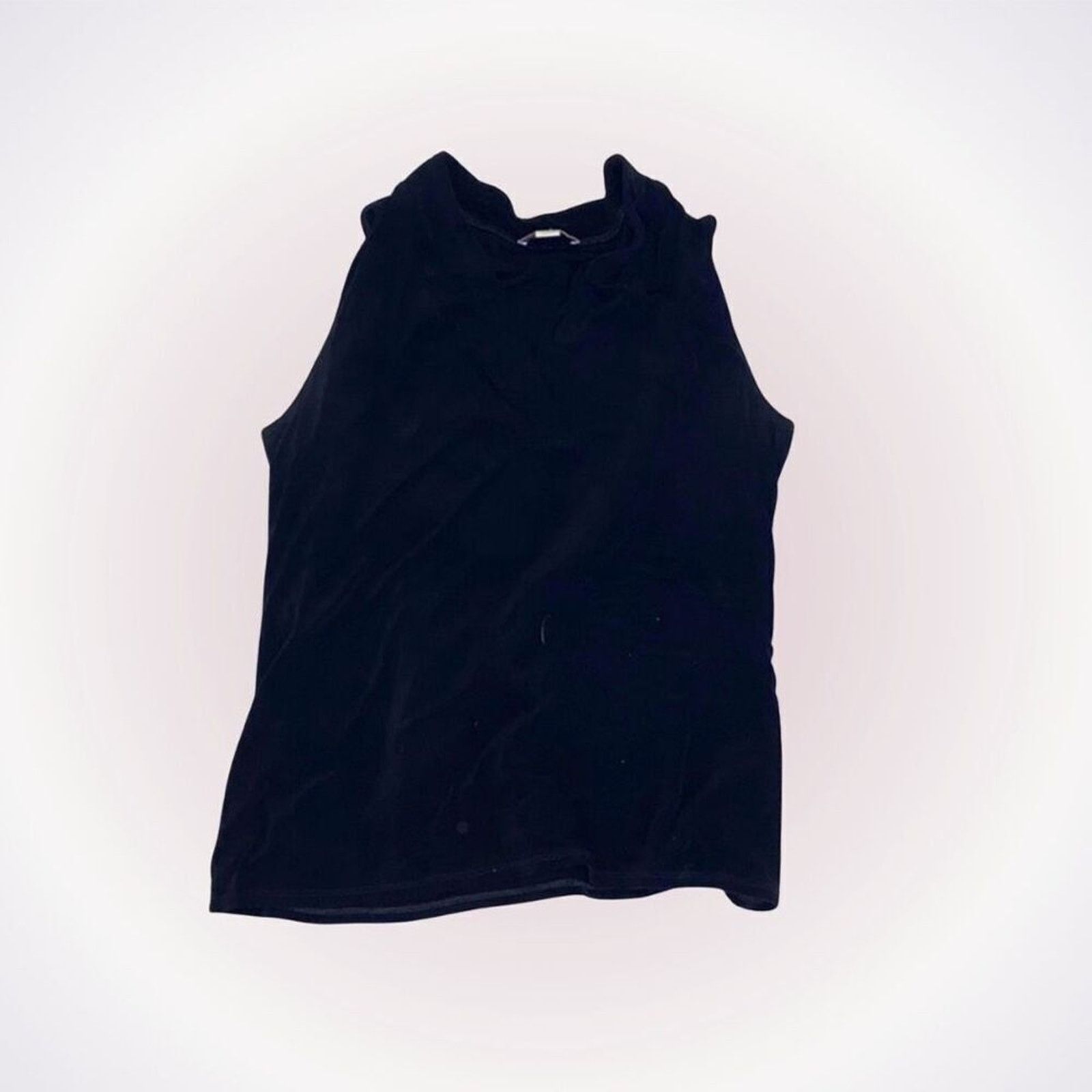 Coldwater Creek Coldwater Creek Black Cowl Neck Tank Top | Sz M Size M / US 6-8 / IT 42-44 - 1 Thumbnail
