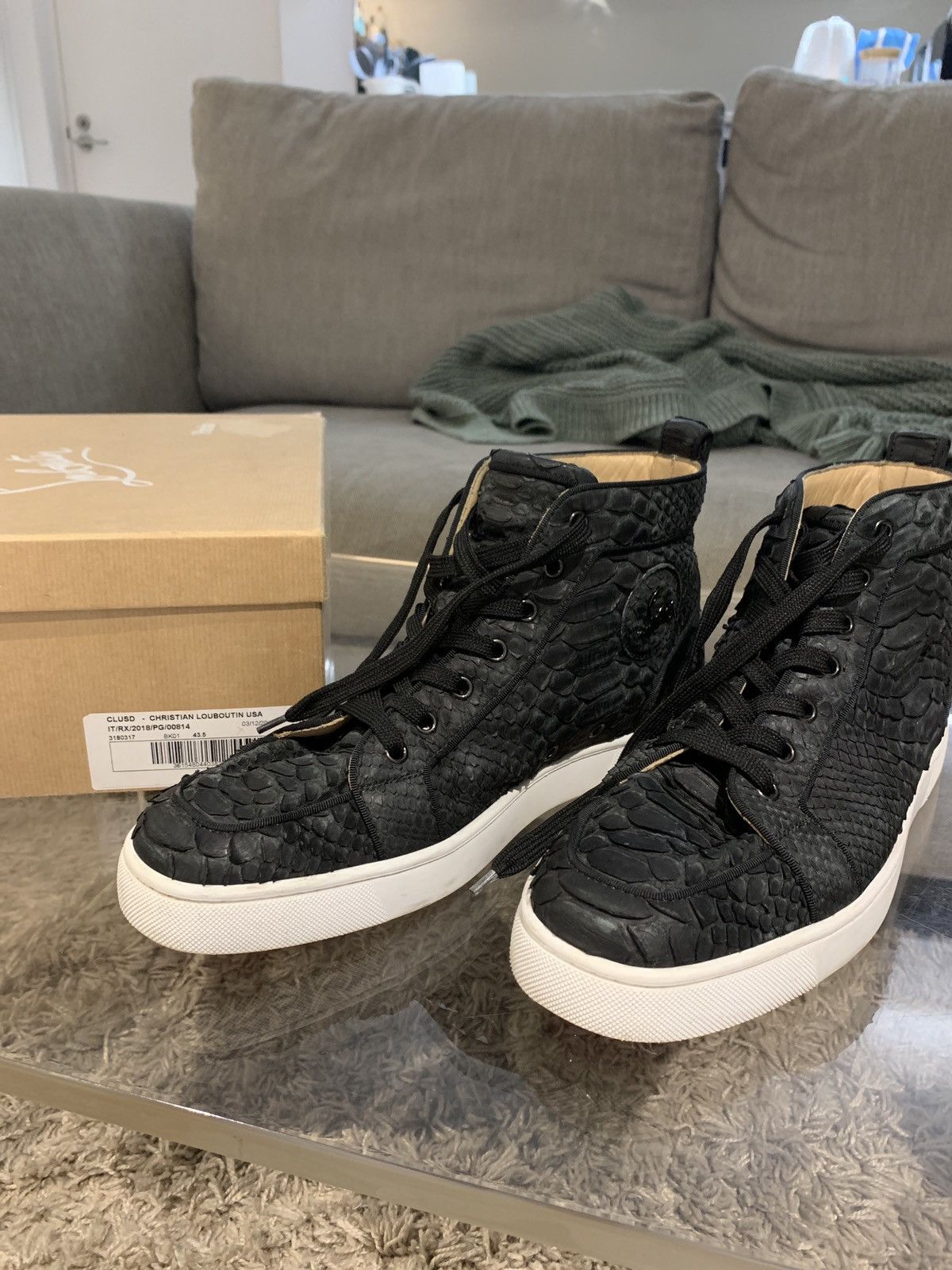 Christian Louboutin Christian Louboutin Rantus Orlato Python Sneakers Size US 10.5 / EU 43-44 - 5 Thumbnail