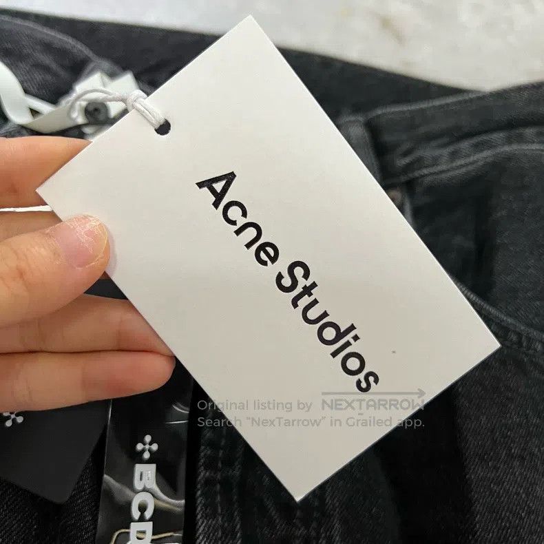 Acne Studios Acne Studios Black Washed Wide Leg Jeans Size US 30 / EU 46 - 5 Thumbnail