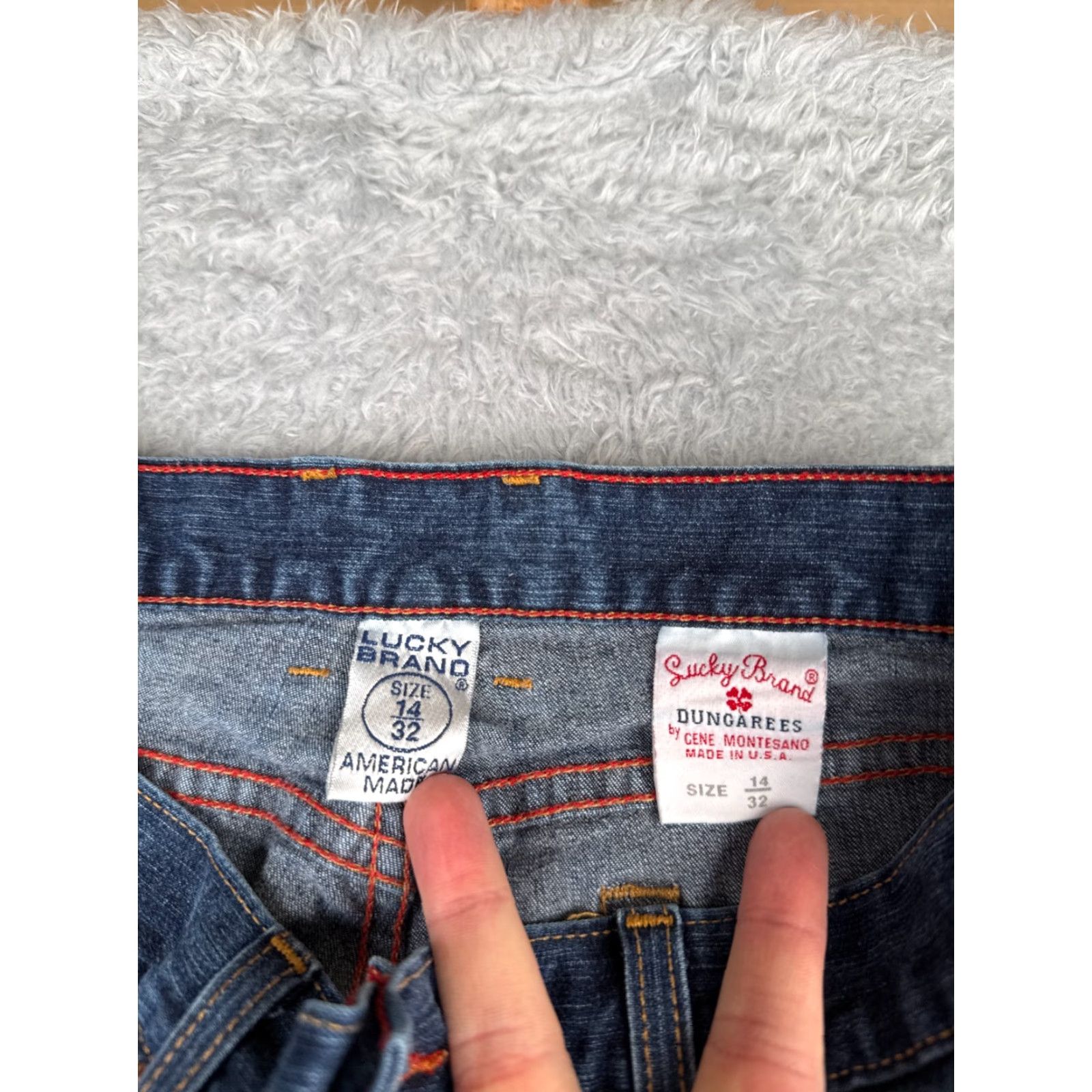 Lucky Brand VINTAGE Lucky Brand Jeans Womens 14 Blue Denim Bootcut Mid Rise 30x30 Comfort USA 5-Pocket Womens Jeans Size 36" / US 14 / IT 50 - 6 Thumbnail