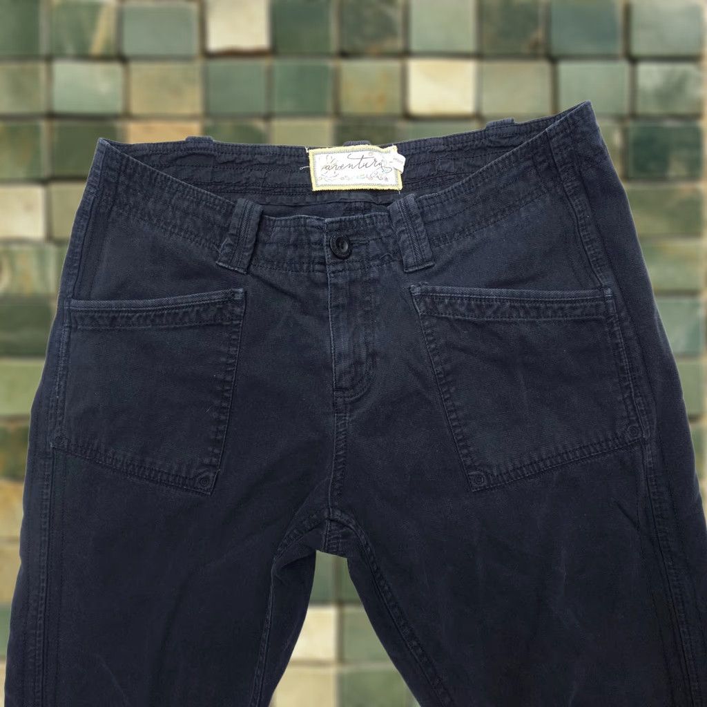 Vintage Aventura Chino Pants Womens 8 Black Cotton Stretch Twill Casual Travel Hiking Size 30" / US 8 / IT 44 - 1 Thumbnail