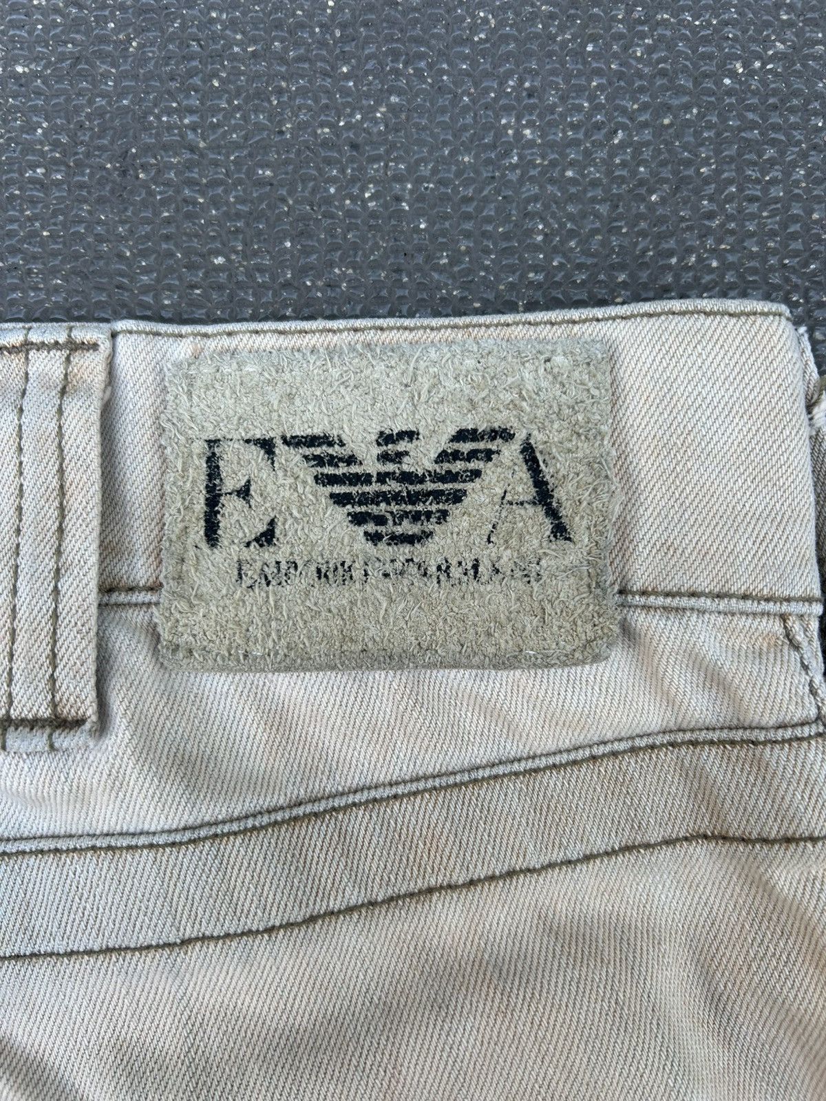 Emporio Armani Emporio Armani distressed super baggy faded tea denim pants Size US 31 - 8 Thumbnail