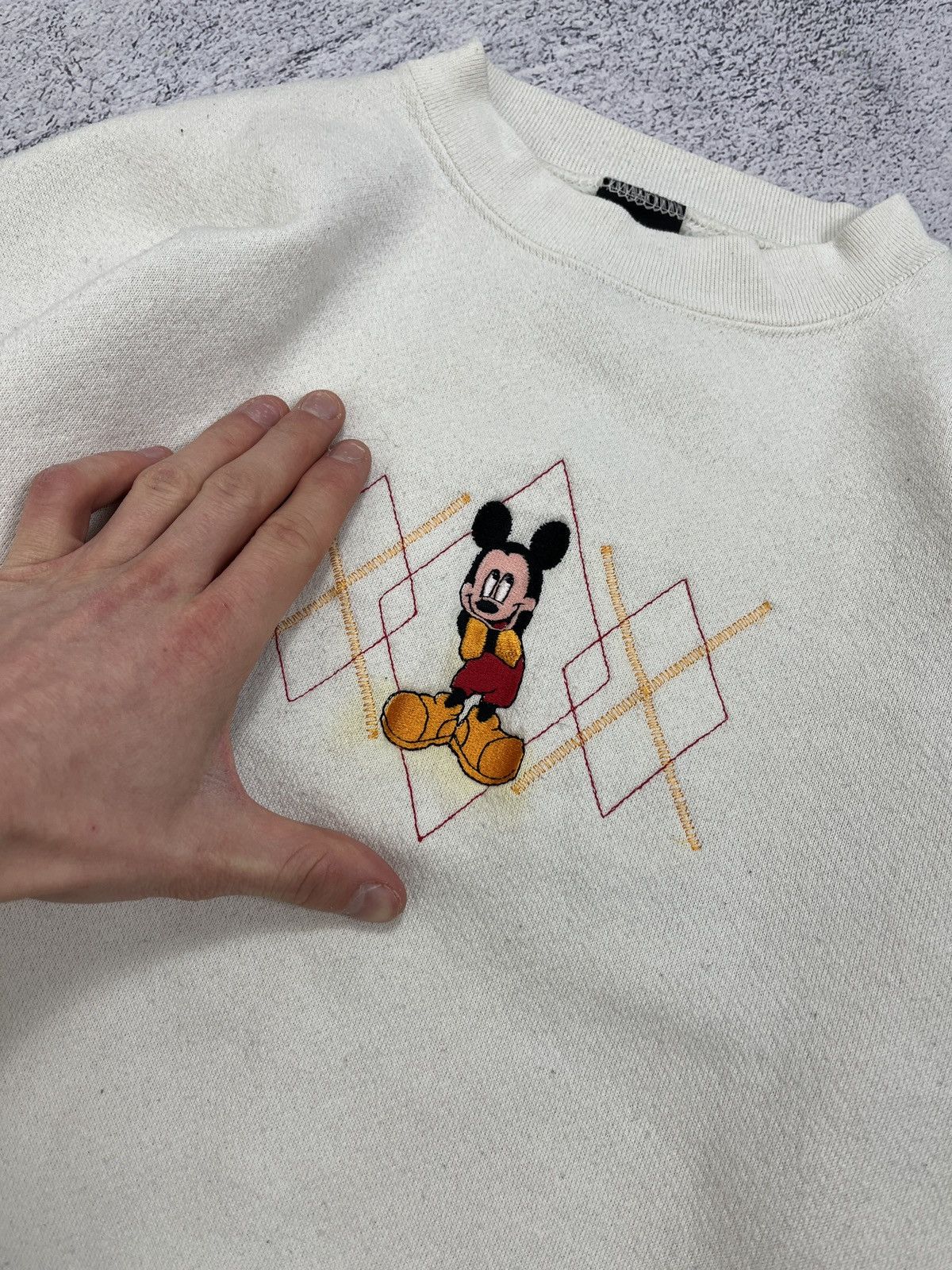Disney × Mickey Unlimited × Vintage Vintage 90’s Mickey Unlimited Mickey Mouse Sweatshirt Rare Size US S / EU 44-46 / 1 - 6 Thumbnail