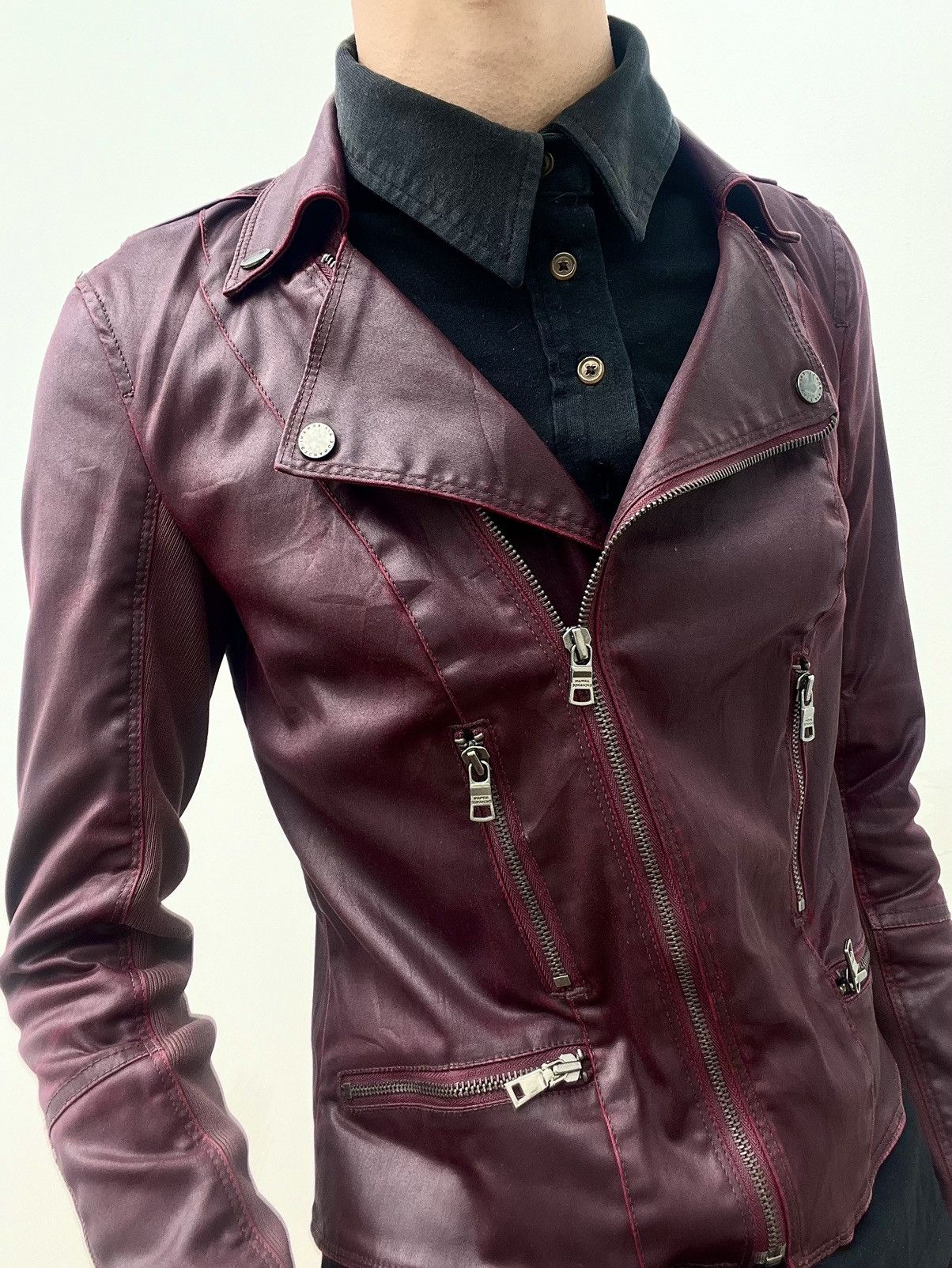 Armani Exchange 2000s Armani Exchange Biker Jacket Size US S / EU 44-46 / 1 - 4 Thumbnail