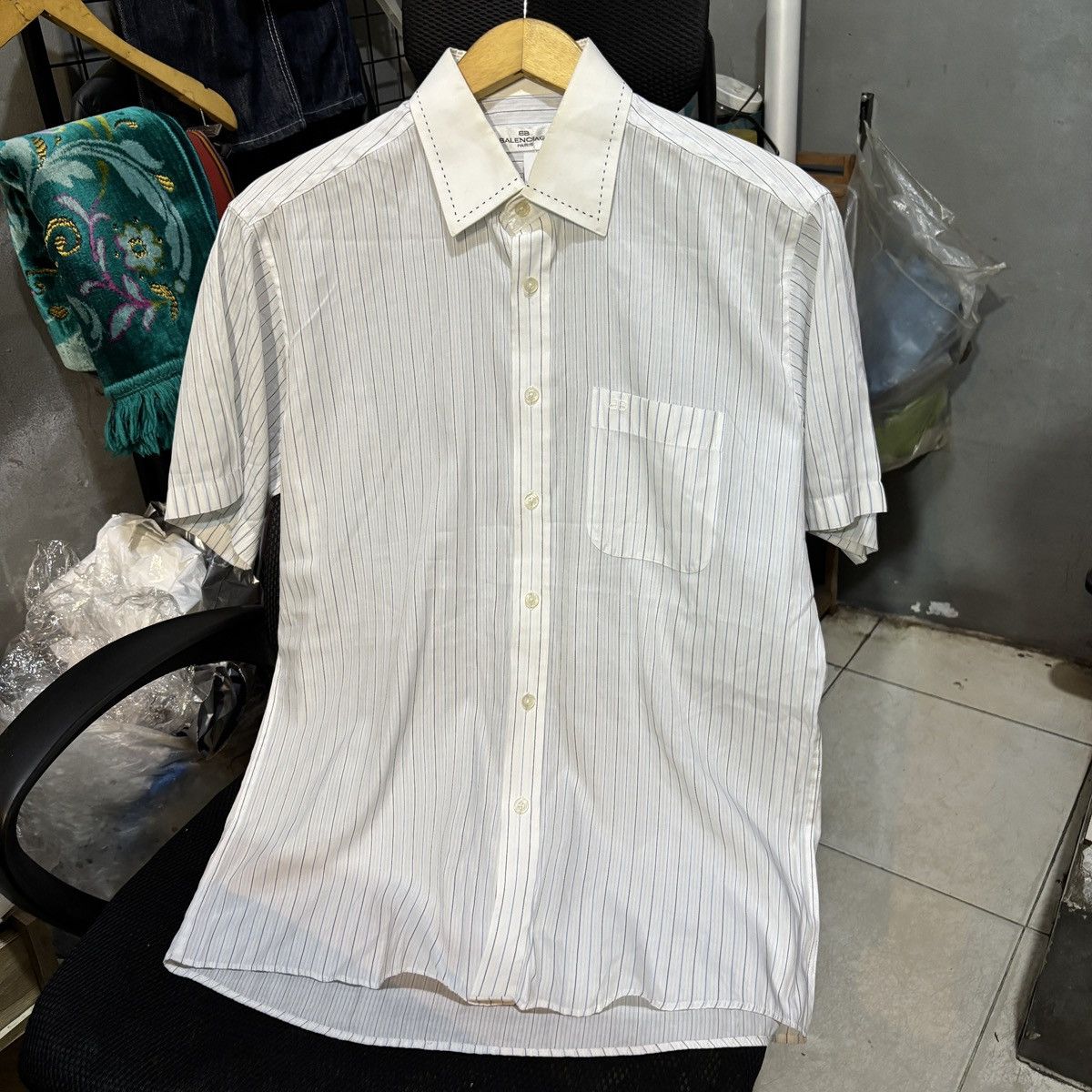Balenciaga Vintage Balenciaga button up shirt Size US L / EU 52-54 / 3 - 2 Thumbnail