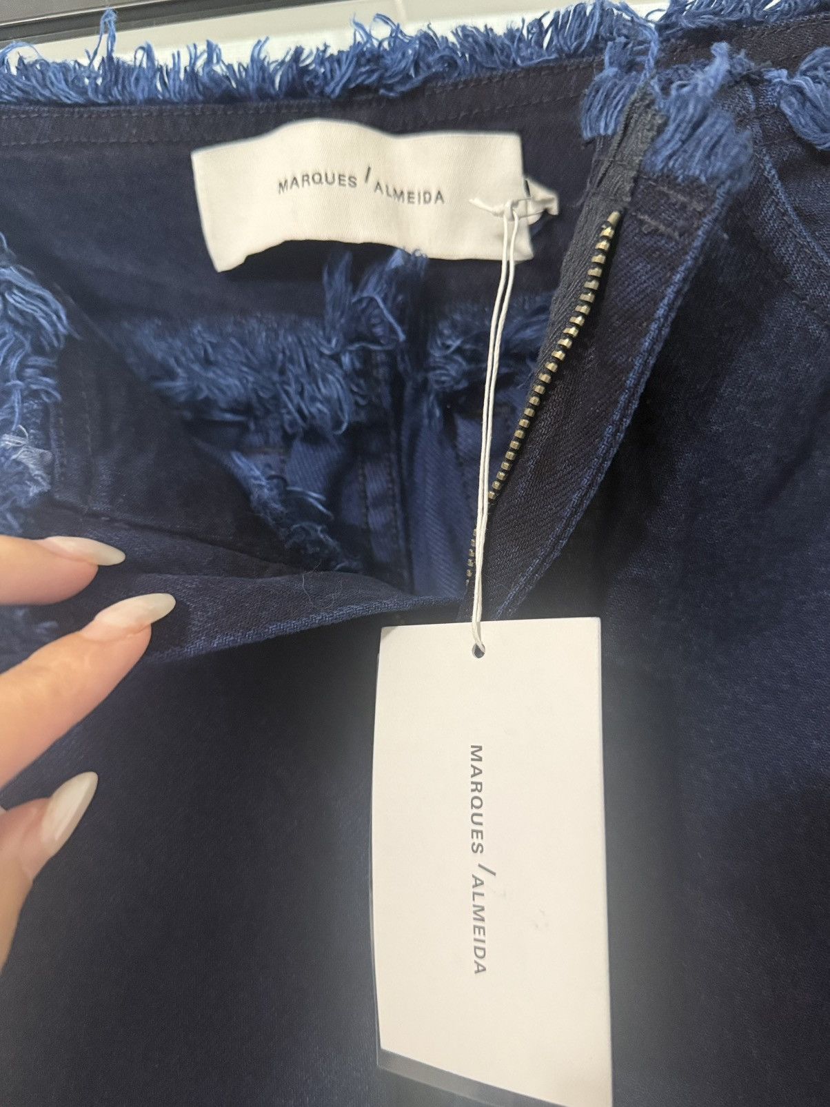 Marques'Almeida NWT Marquise Almeida denim flare/Raffle jeans frayed hem Size 25" / US 0 / IT 36 - 2 Thumbnail