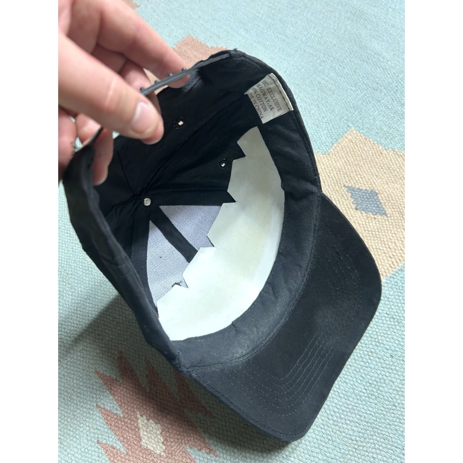 Vintage VINTAGE SnapBack hat cap Skagway brewing Alaska black adjustable beer Mens Adjustable Black Snapback Size ONE SIZE - 6 Thumbnail