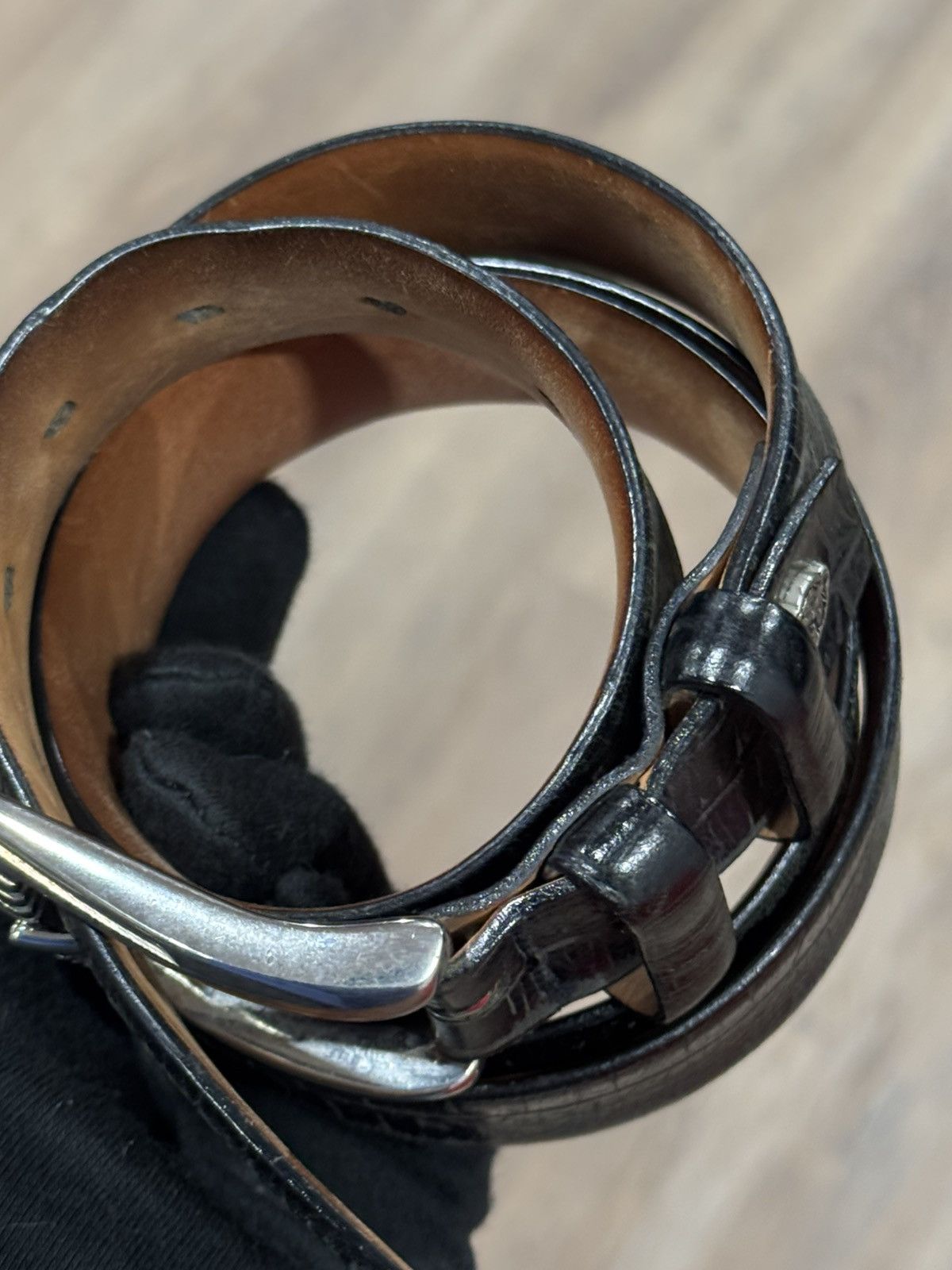 Other Paolo Da Ponte Genuine Leather Belt Size 36 - 7 Thumbnail