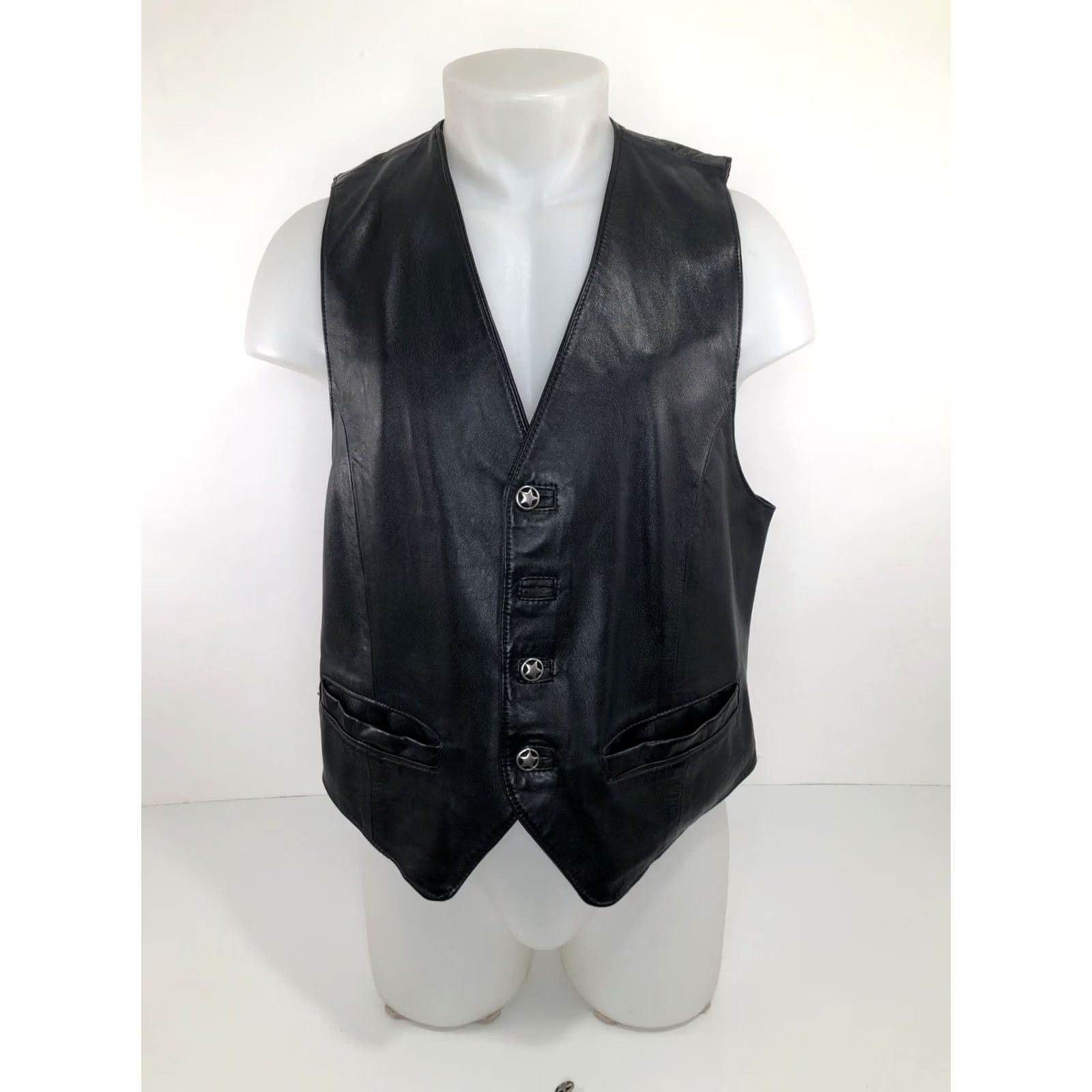 Vintage ReneGade Vintage Leather 42 Vest TEXAS STAR Motorcycle Biker Ren Ellis Renegade Men Shirt? Size US XS / EU 42 / 0 - 2 Thumbnail
