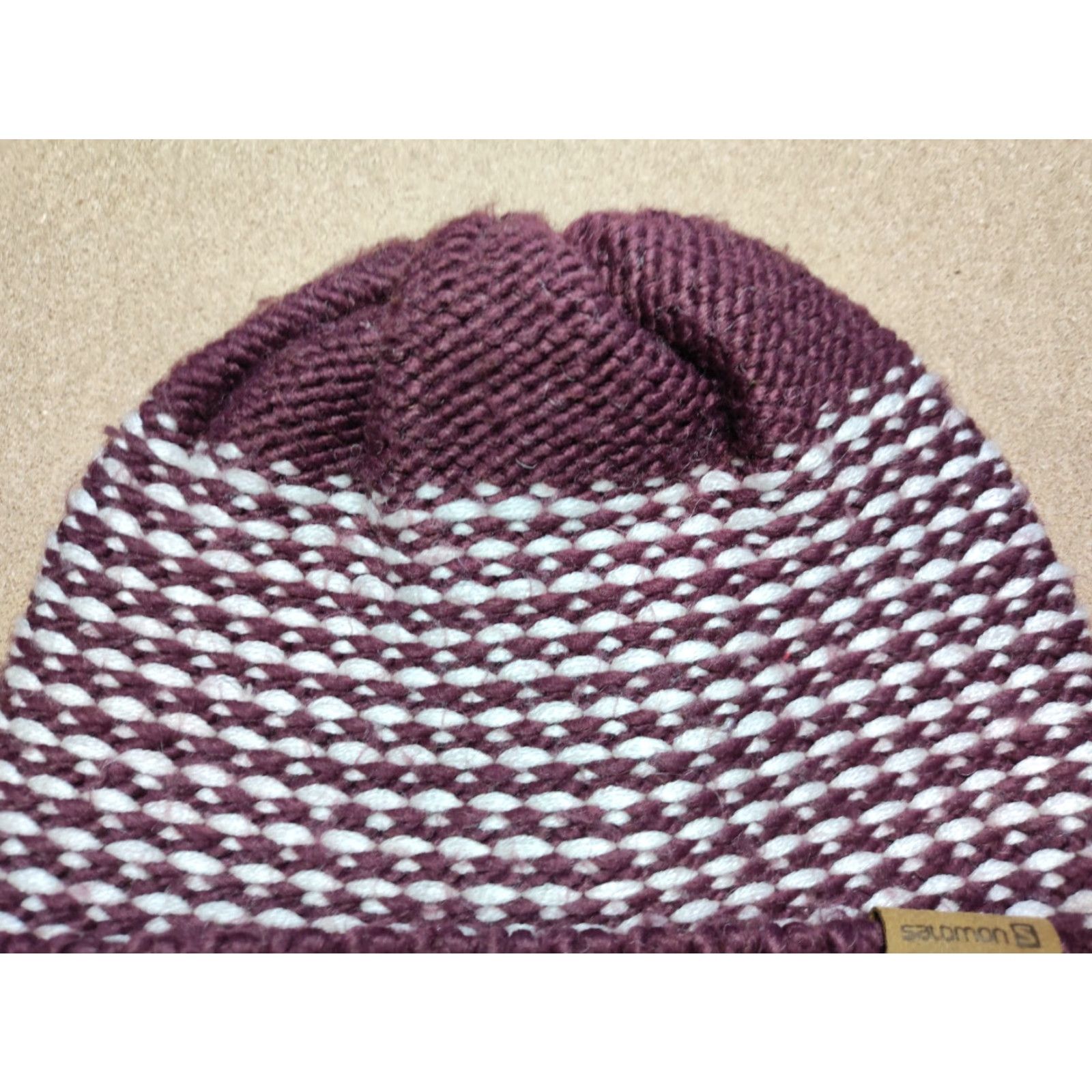 Salomon VINTAGE Salomon Beanie Hat Unisex Adults One Size Polka Dot Knit Size ONE SIZE - 6 Thumbnail