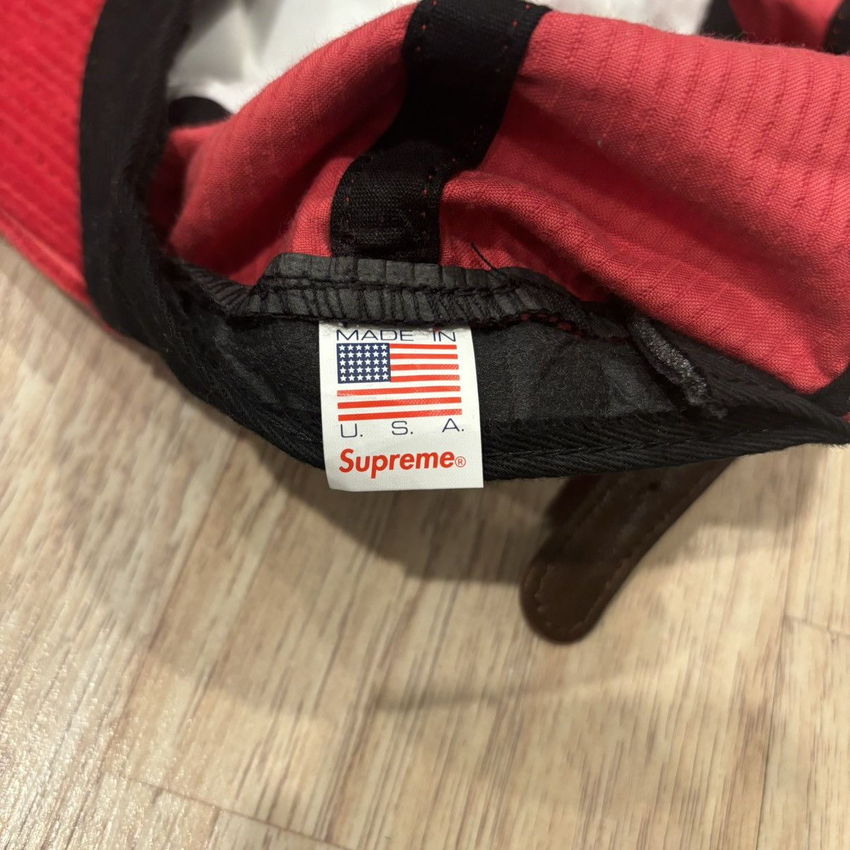 Supreme Supreme Waffle Cord Classic Logo 6-Panel Hat Size ONE SIZE - 5 Thumbnail