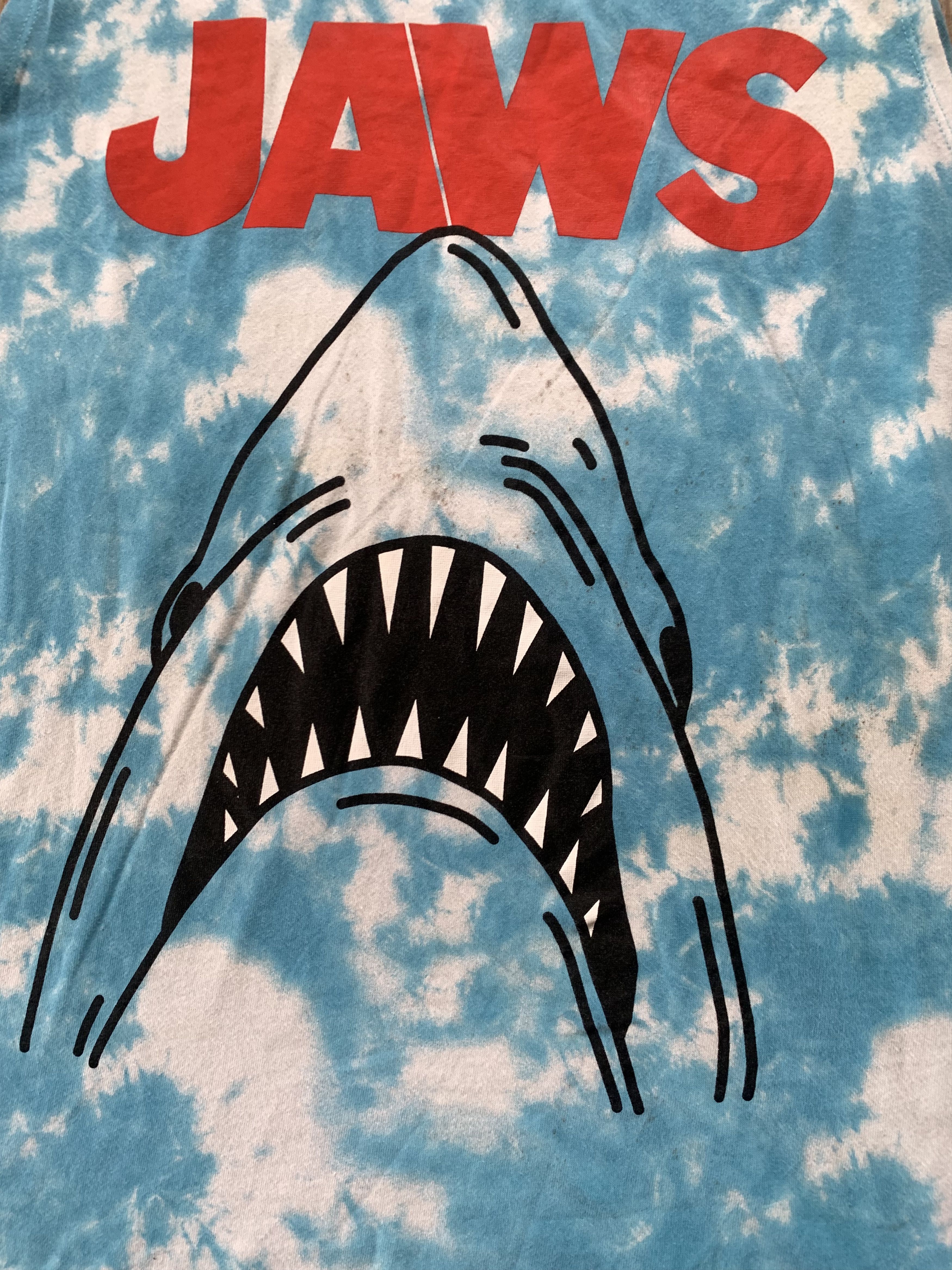 Universal Studios Jaws Tye-Die Sleeveless T Shirt Size US M / EU 48-50 / 2 - 5 Thumbnail