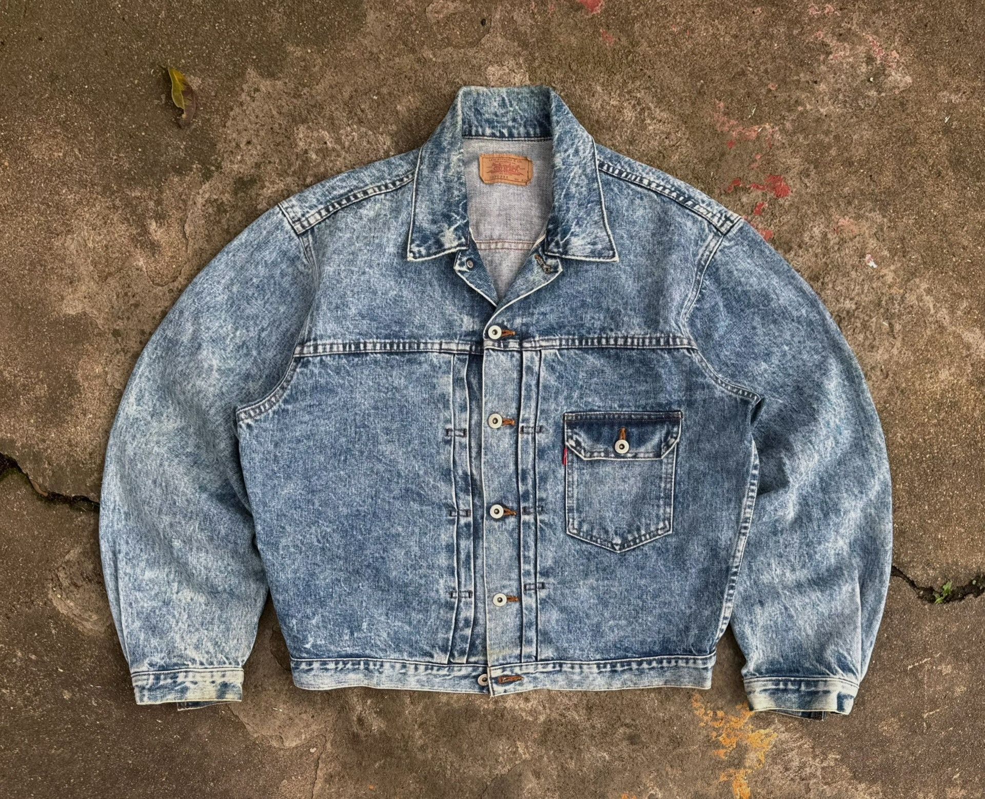 Vintage Vintage Levis LVC BigE Denim Jacket Size US XXS / EU 40 - 1 Thumbnail