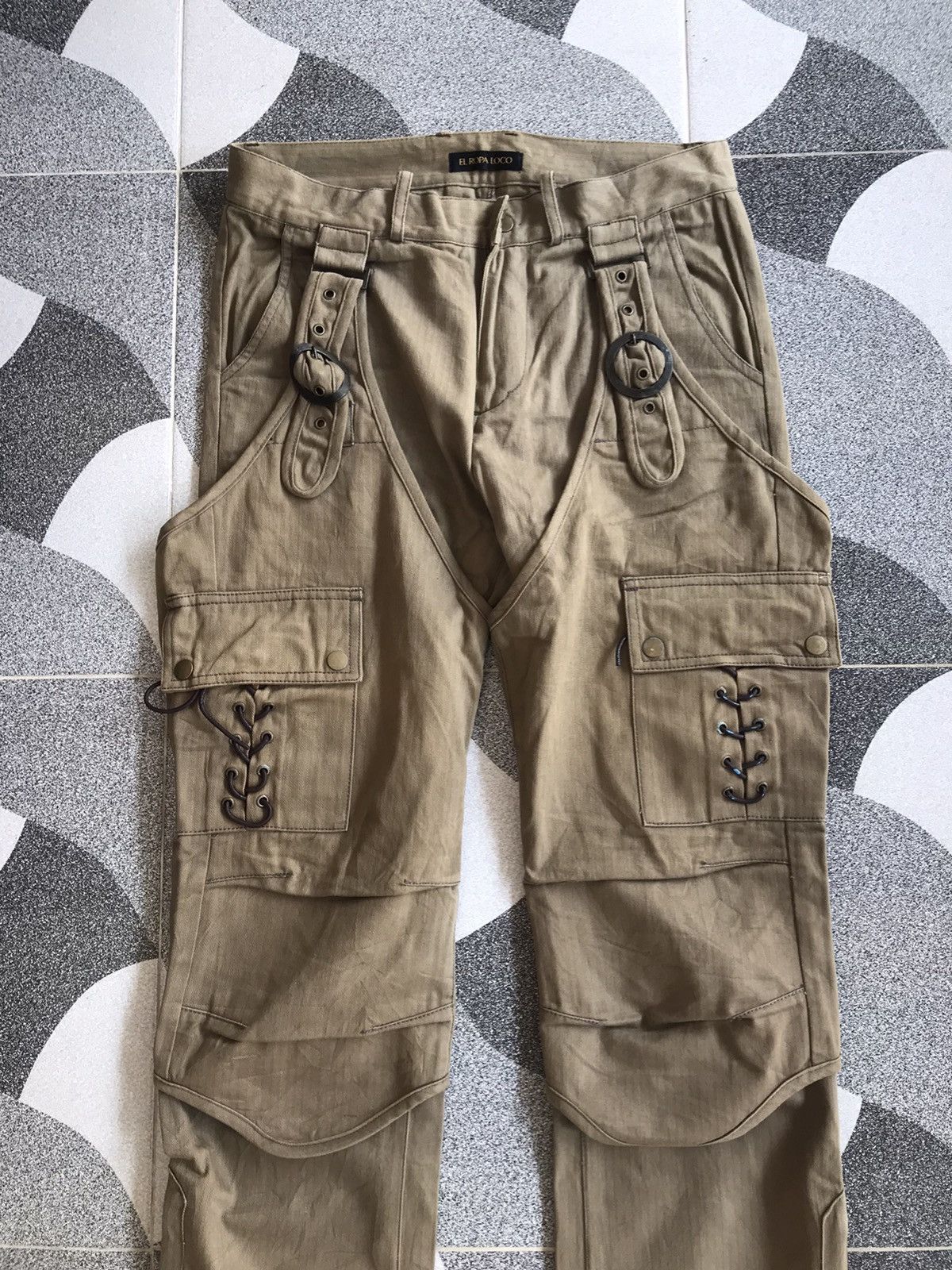 If Six Was Nine Y2K El Ropa Loco Bondage Pants Size US 30 / EU 46 - 3 Thumbnail