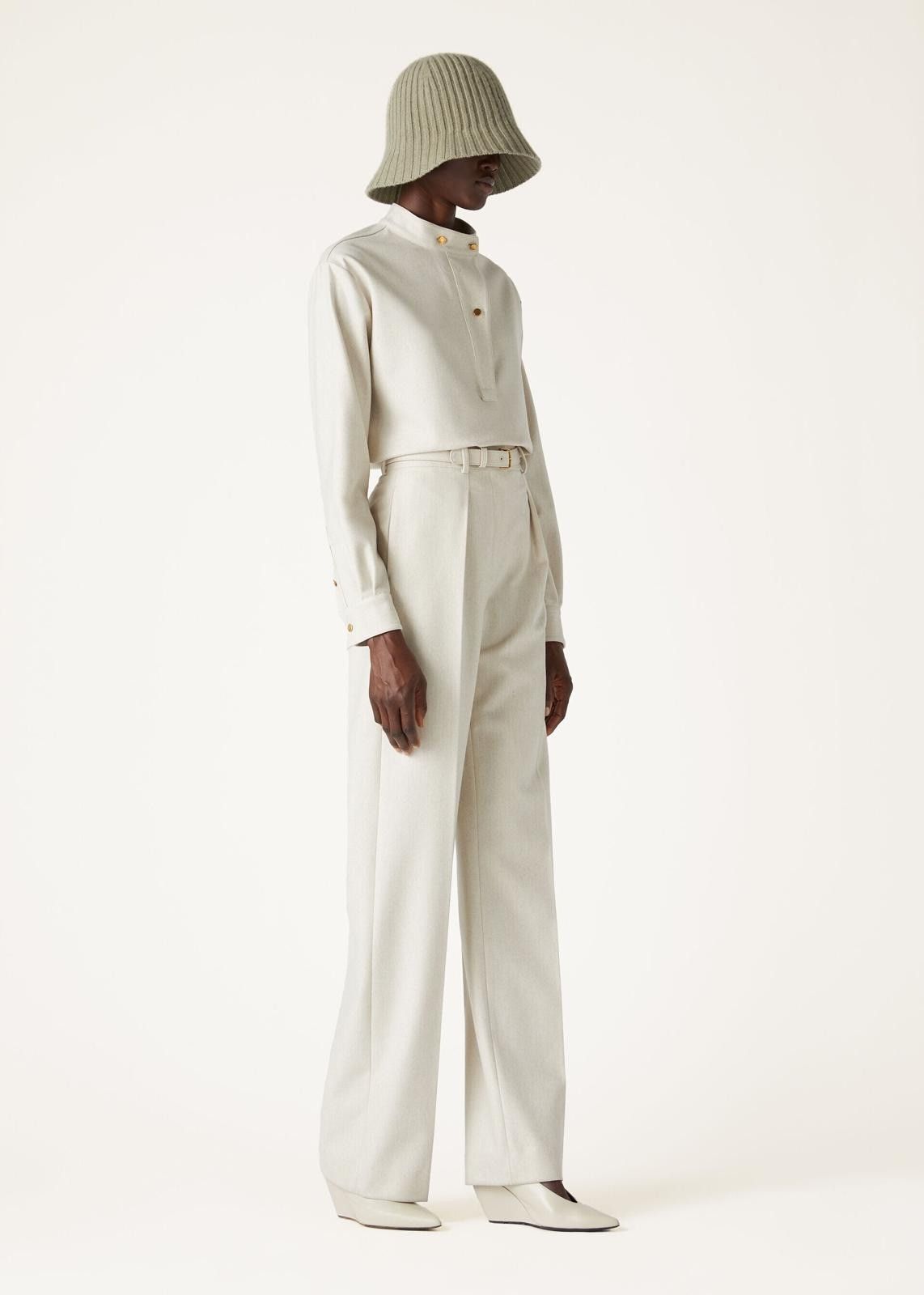 Loro Piana o1srvl11e1125 FAO3557 Edward Trousers in White Size 28" / US 6 / IT 42 - 5 Thumbnail