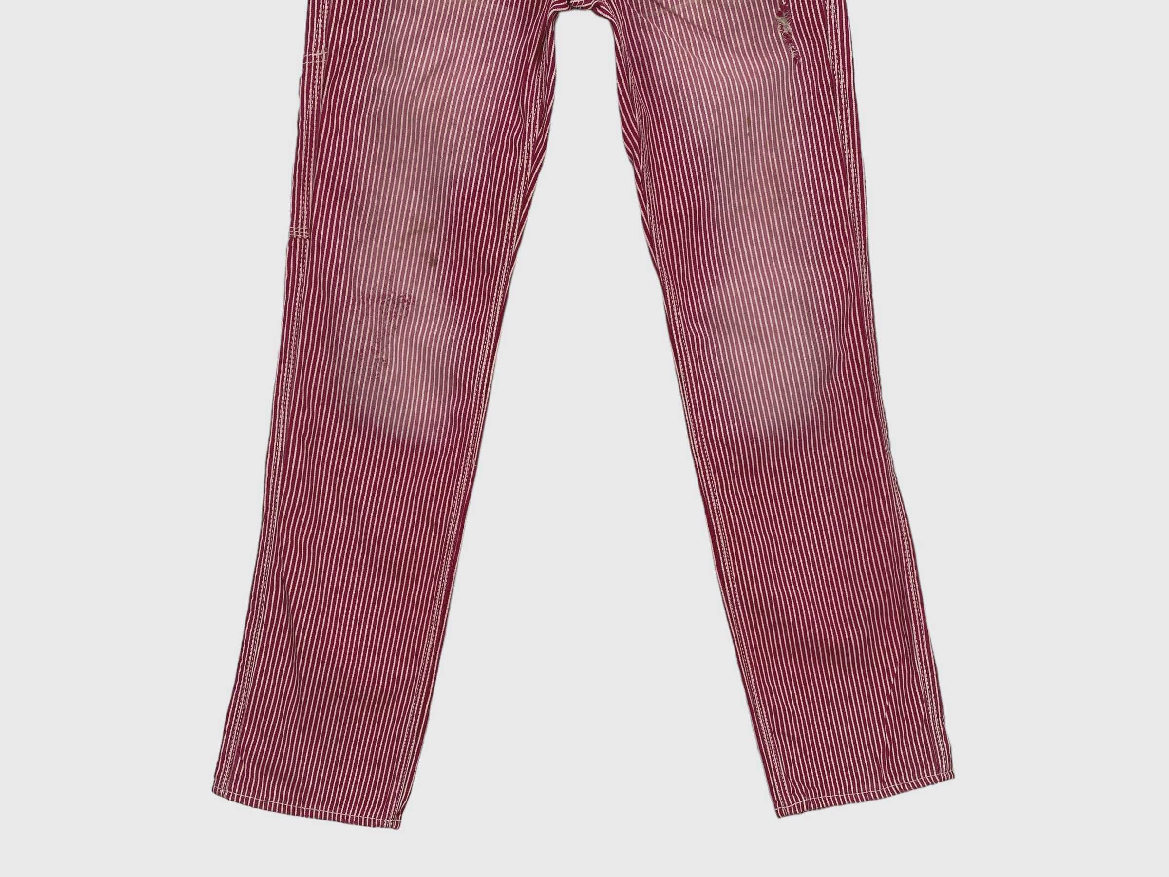 Japanese Brand Co & Lu Stripes Flare Jeans Size 26" / US 2 / IT 38 - 4 Thumbnail