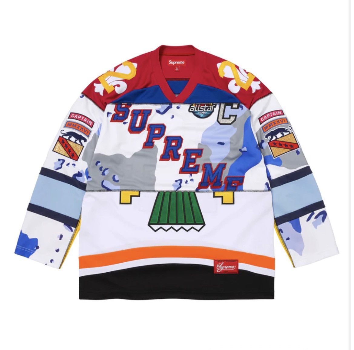 Supreme Supreme Panel Hockey Jersey White Small Size US S / EU 44-46 / 1 - 8 Thumbnail
