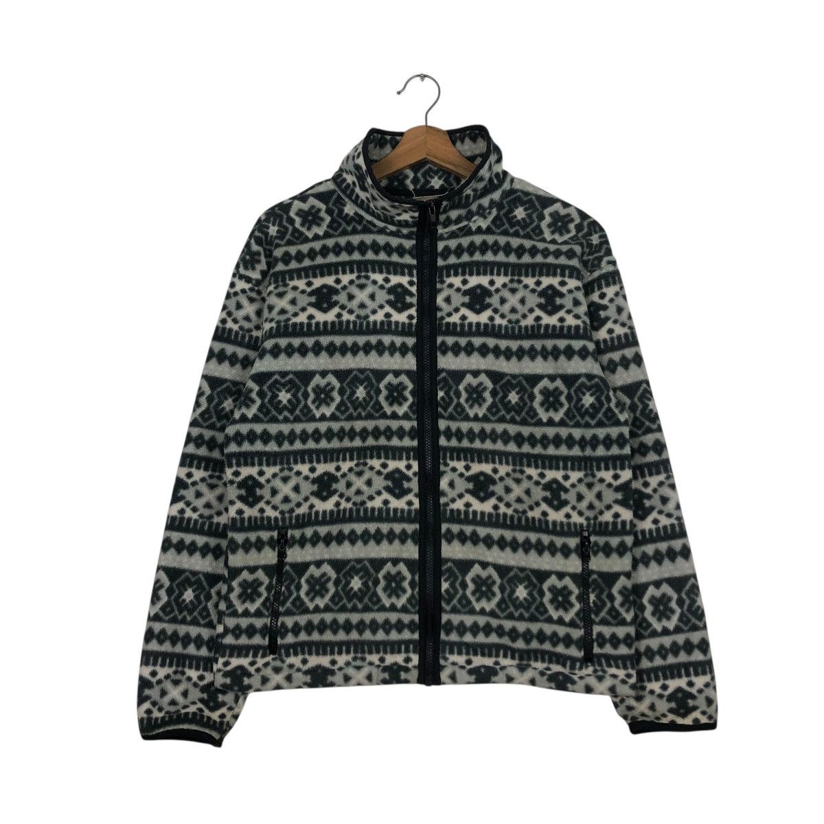 L.L. Bean 🔥VINTAGE ZIPPER FLEECE JACKET L.L.BEAN FREEPORT NAVAJO AZTEC Size US M / EU 48-50 / 2 - 3 Thumbnail