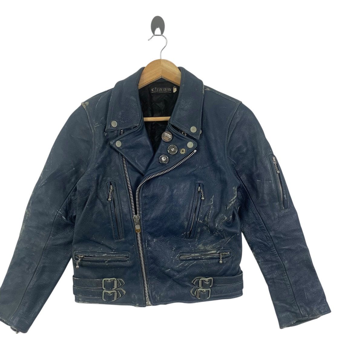 Vintage Vintage CHAOS PUNK CLOTHING Contrast Attitude Jacket Leather Size US S / EU 44-46 / 1 - 3 Thumbnail