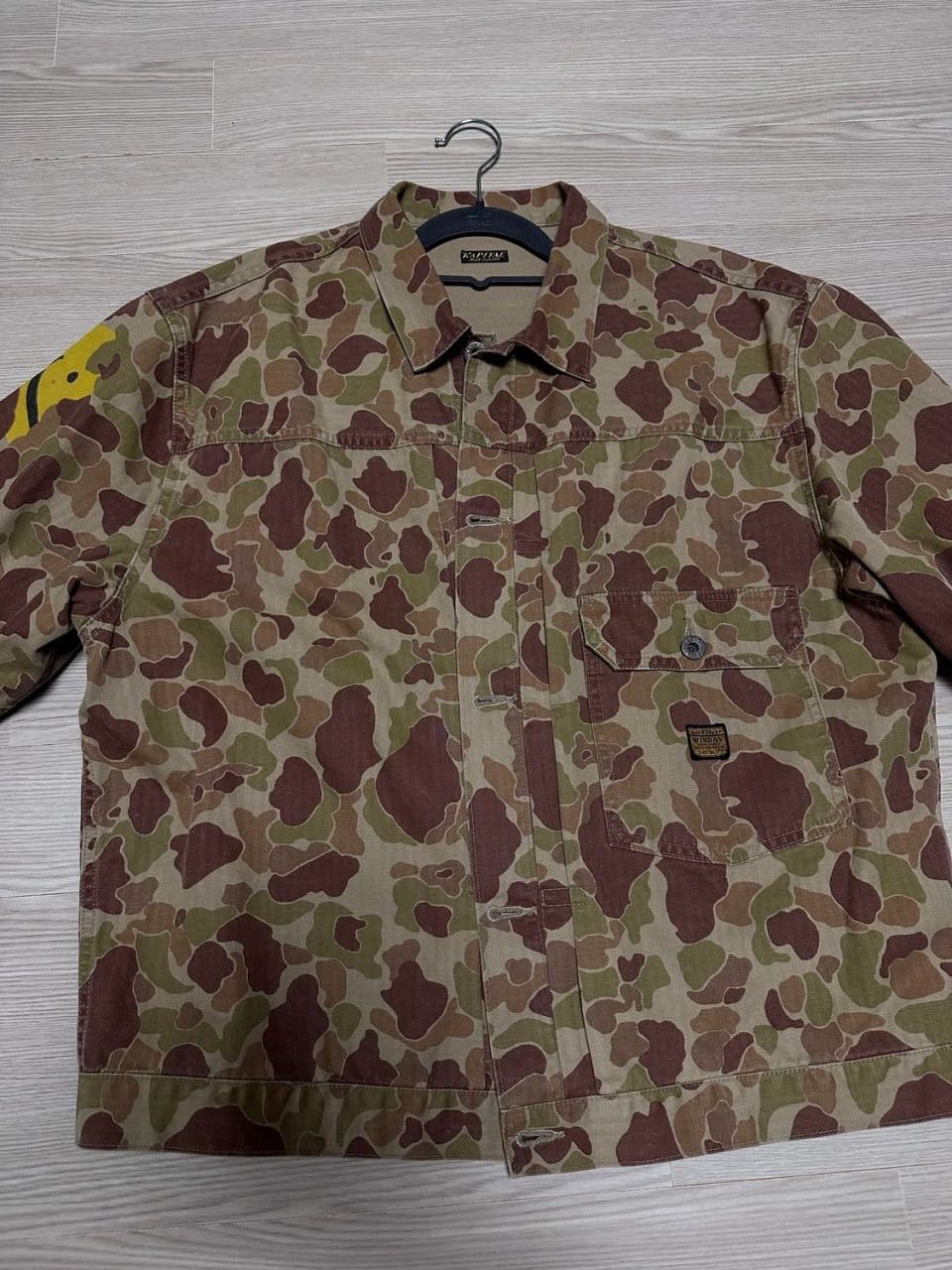 Kapital Kapital herringbone work smiley trucker jacket Size US XL / EU 56 / 4 - 2 Thumbnail